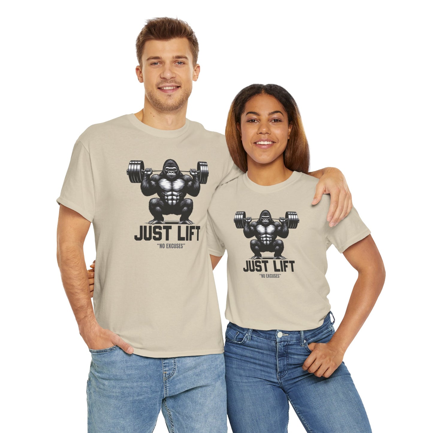 Just Lift / No Excusses Unisex Heavy Cotton Tee