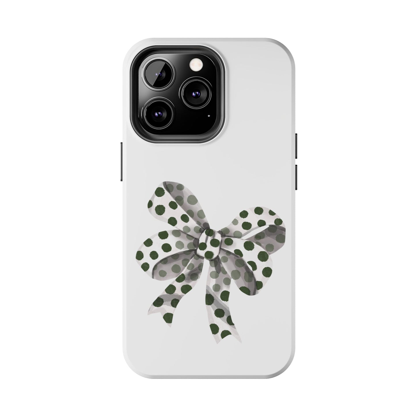 Polka dot bow / Tough Phone Cases