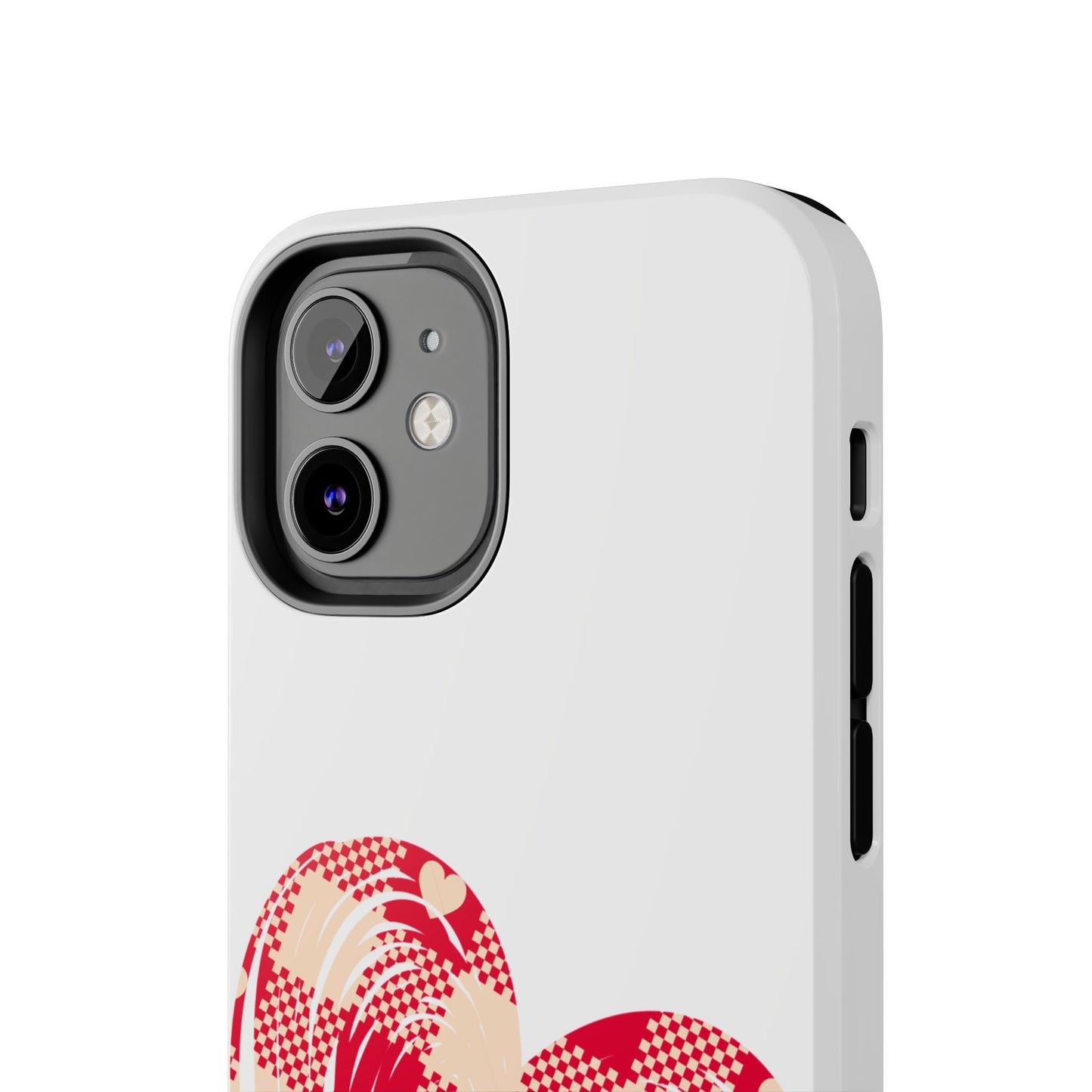 Checkered heart / Tough Phone Cases