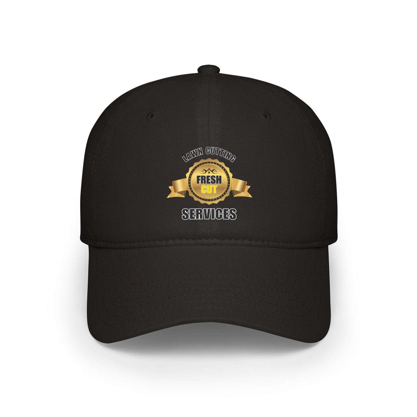New Fresh cut black hat / Low Profile Baseball Cap