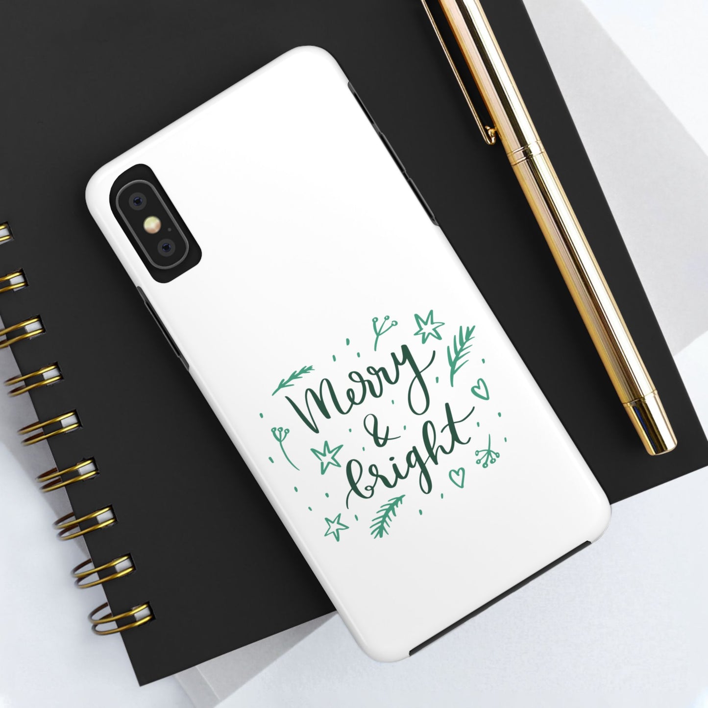 Merry and Bright (Christmas) / Tough Phone Cases