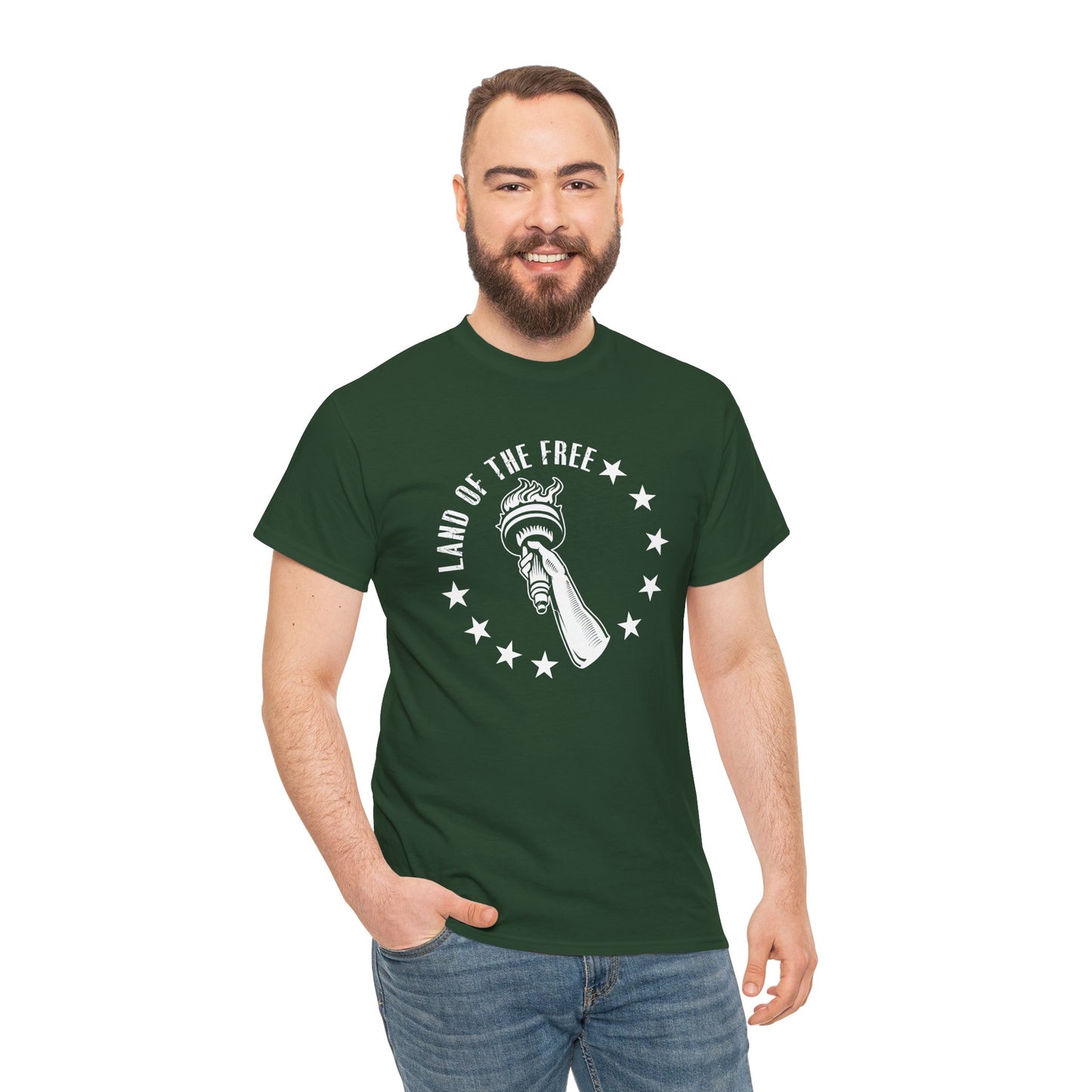 Land of the Free Unisex Heavy Cotton Tee