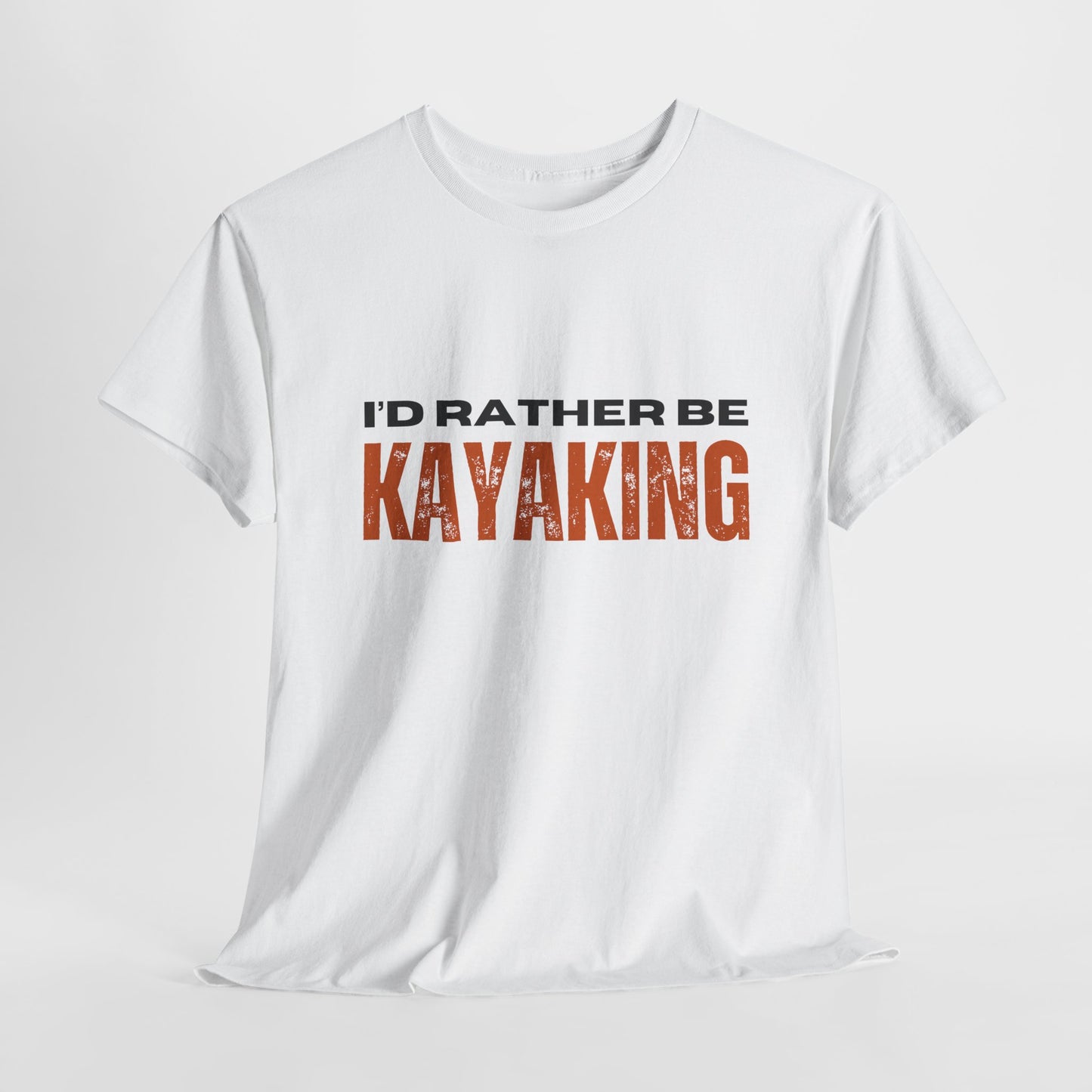 I'd Rather Be Kayaking Unisex Heavy Cotton Tee