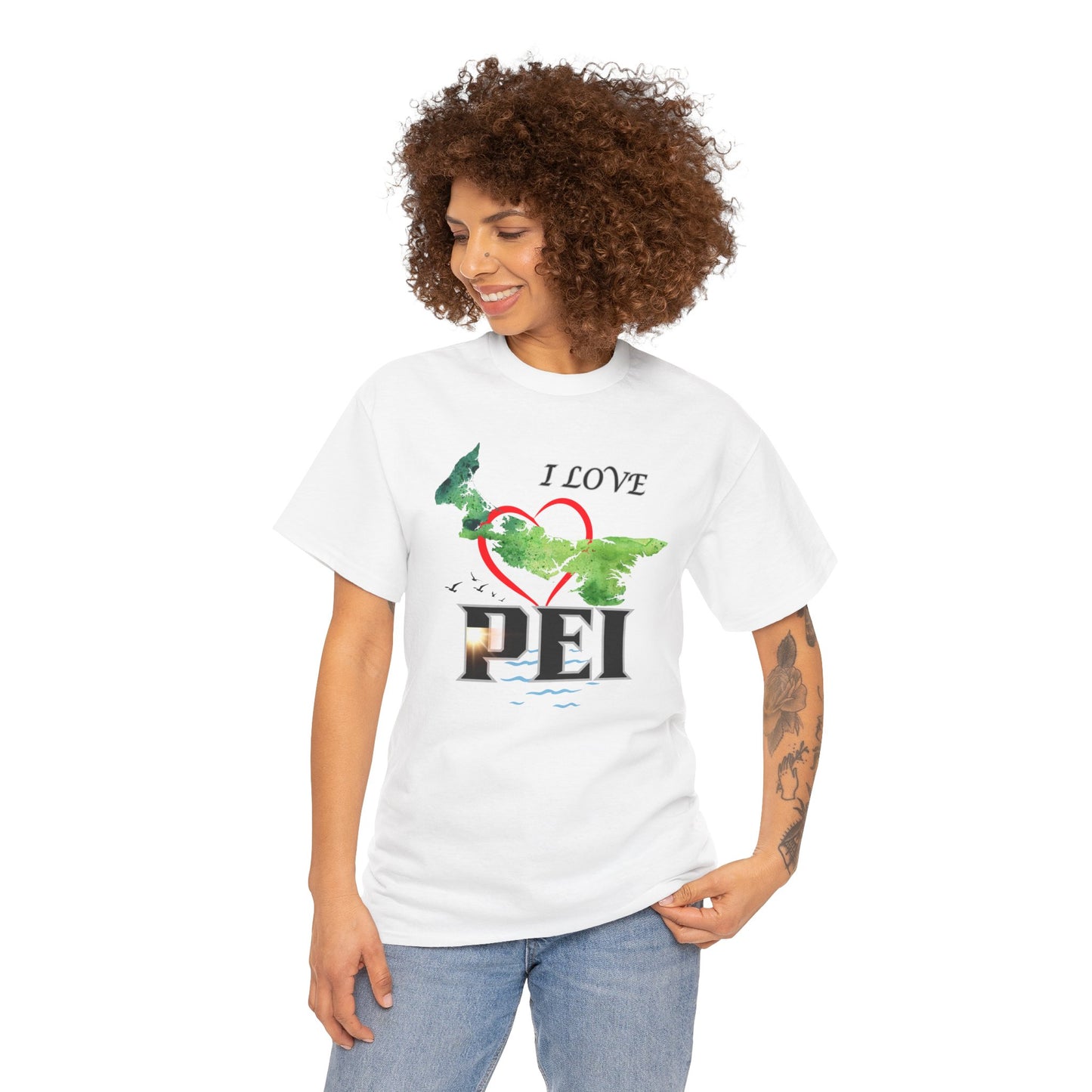 I Love PEI / Canada Unisex Heavy Cotton Tee