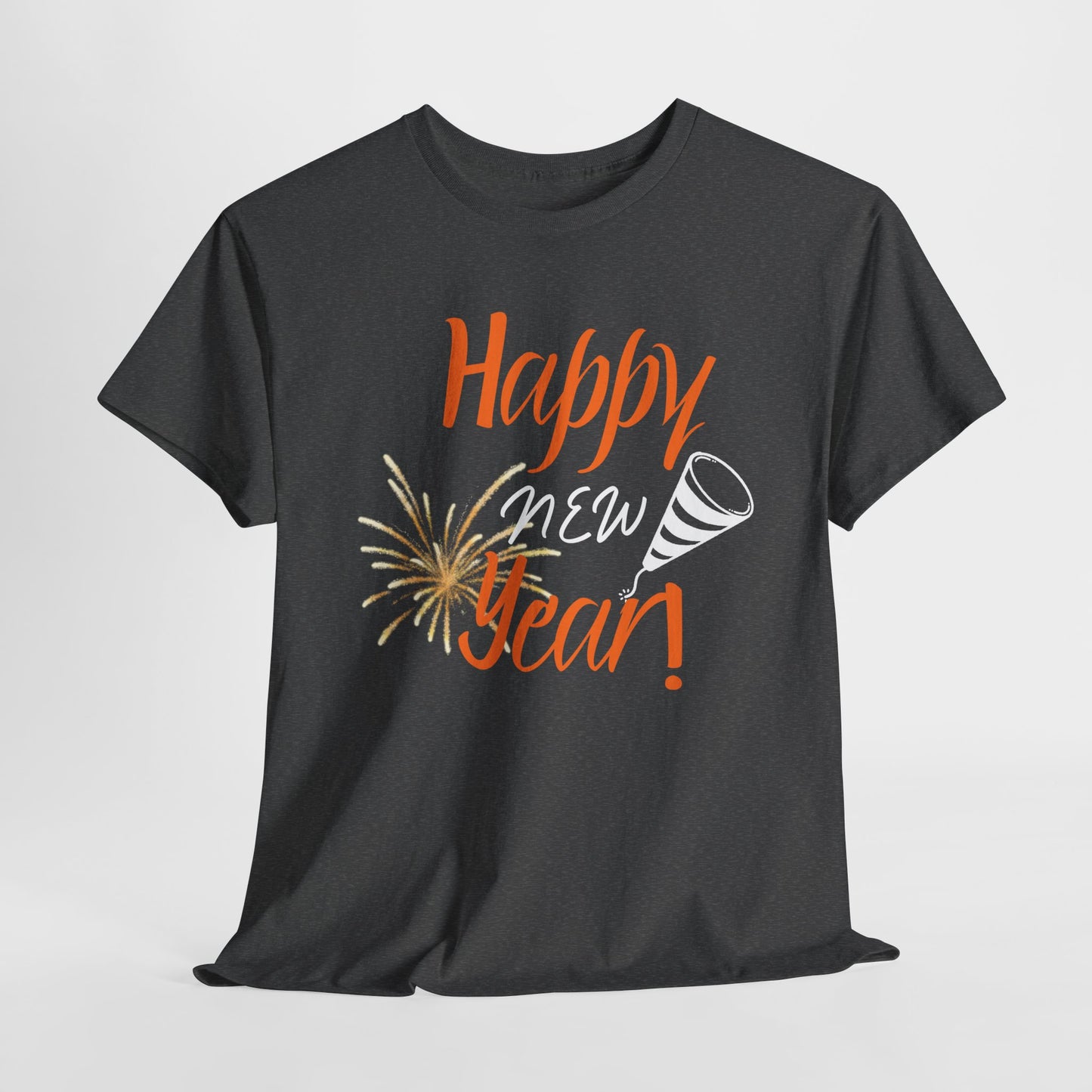 Happy New Year Unisex Heavy Cotton Tee