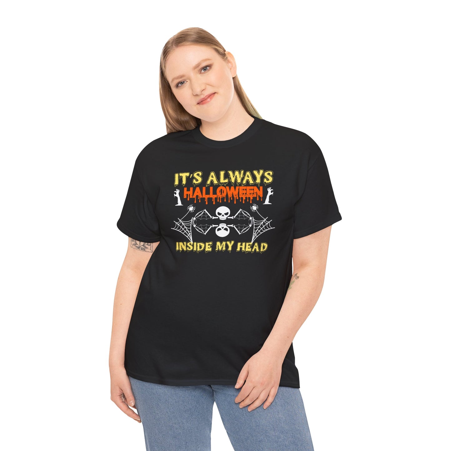 It's always halloween inside my head / Halloween Unisex Heavy Cotton Tee