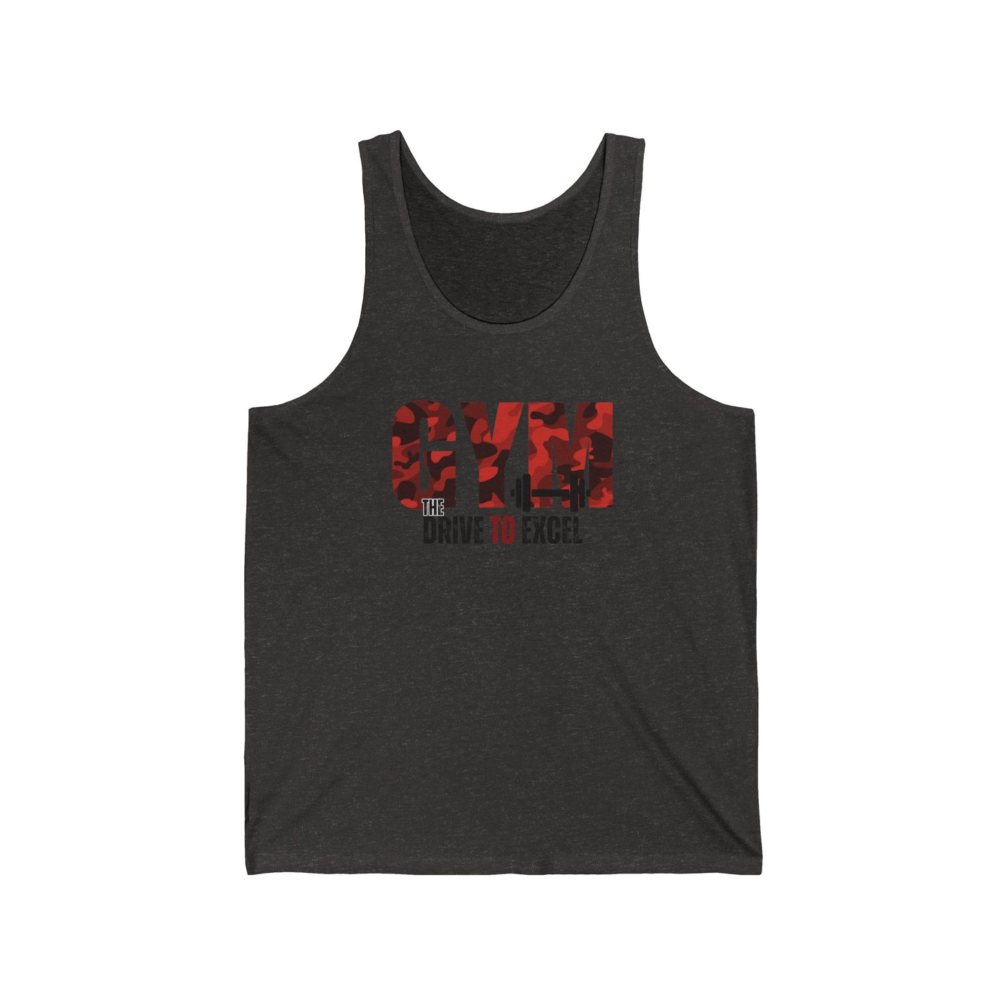 Gym The drive to excel / Unisex Jersey Tank