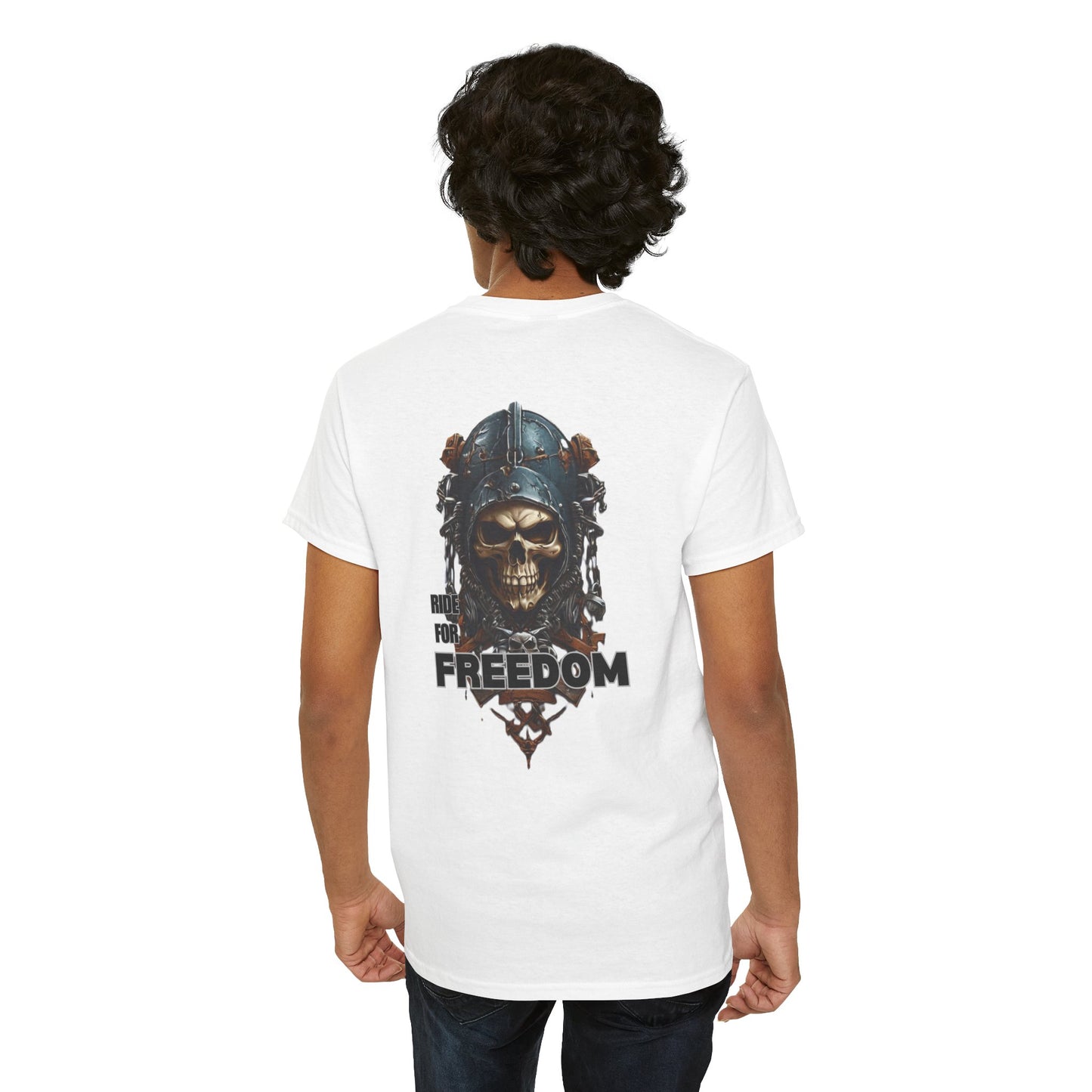 Ride for Freedom Unisex Heavy Cotton Tee (Made with AI)