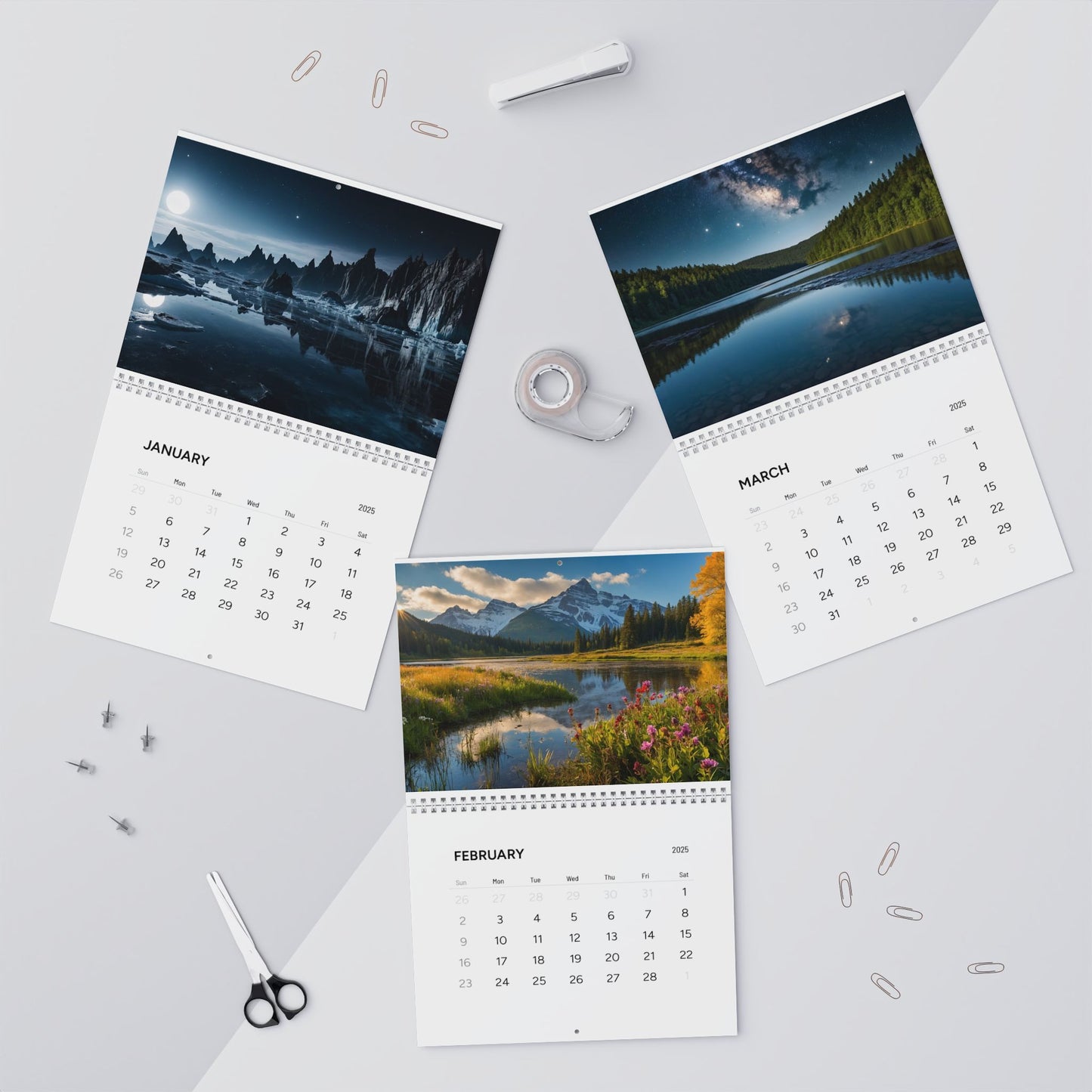 Beautiful AI Creations 1 / Wall Calendars (2025)