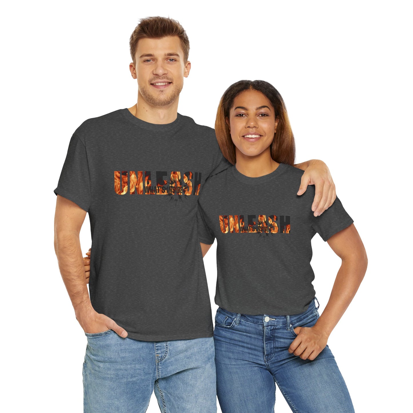 Unleash what's Inside Unisex Heavy Cotton Tee