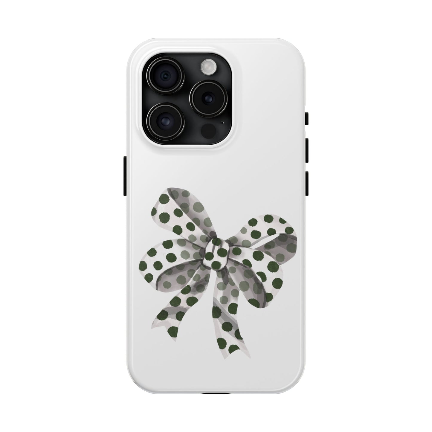 Polka dot bow / Tough Phone Cases