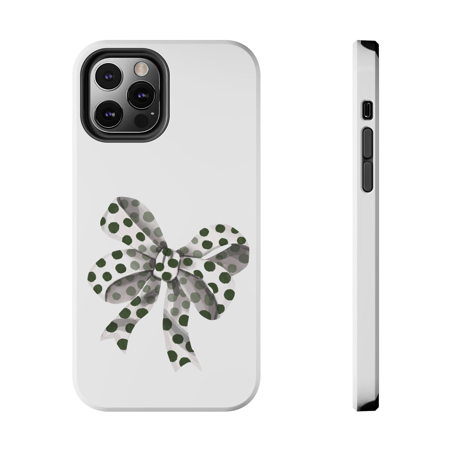 Polka dot bow / Tough Phone Cases