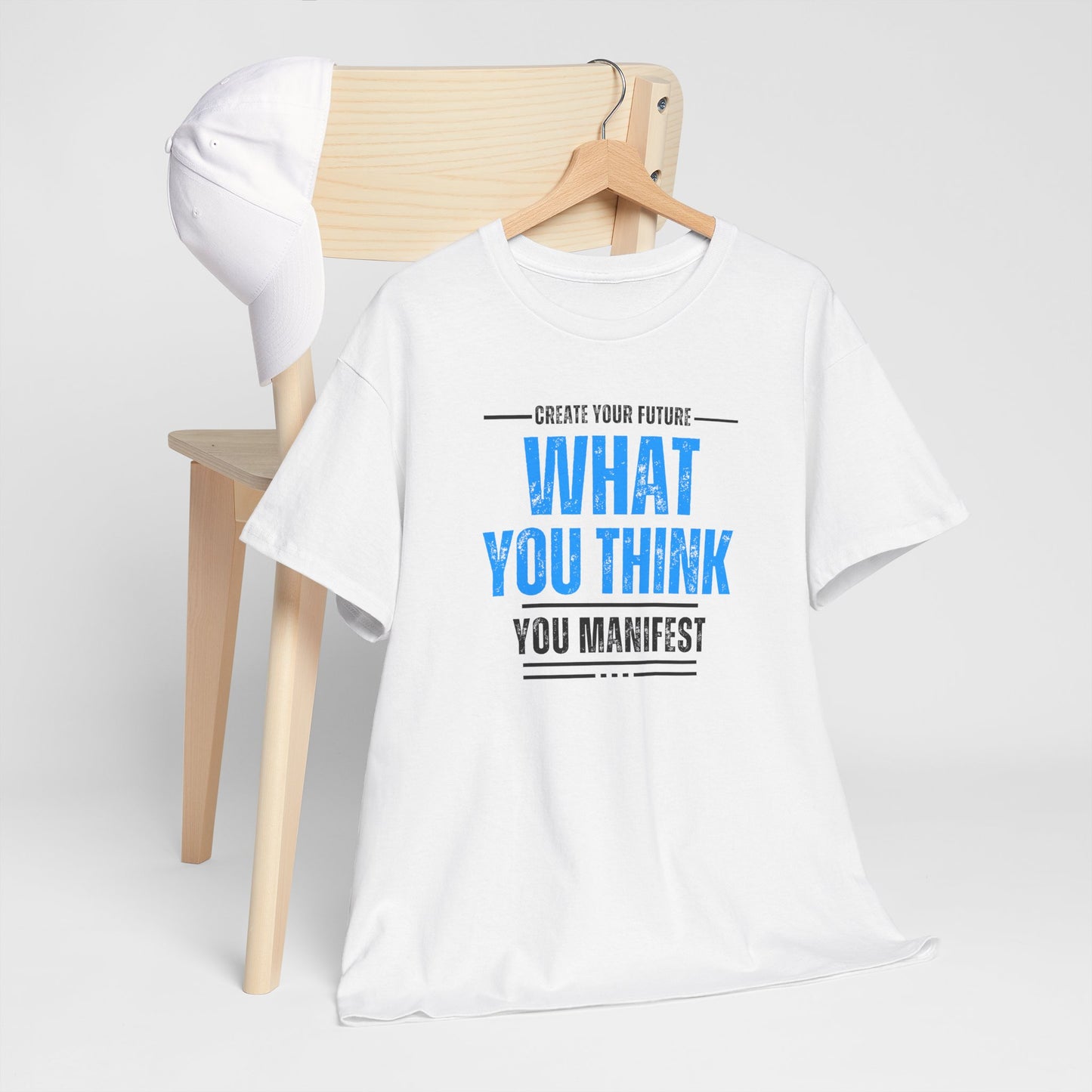 What you think you manifest Unisex Heavy Cotton Tee