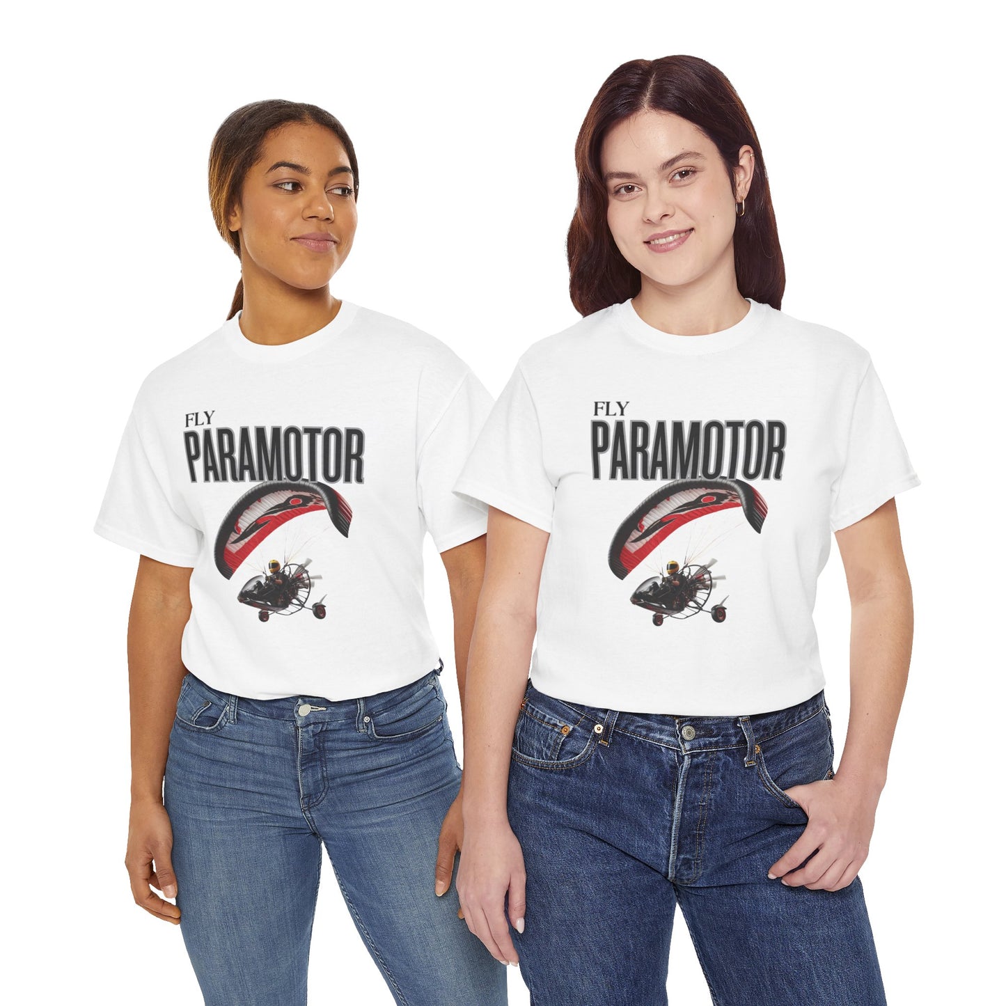 Fly Paramotor Unisex Heavy Cotton Tee