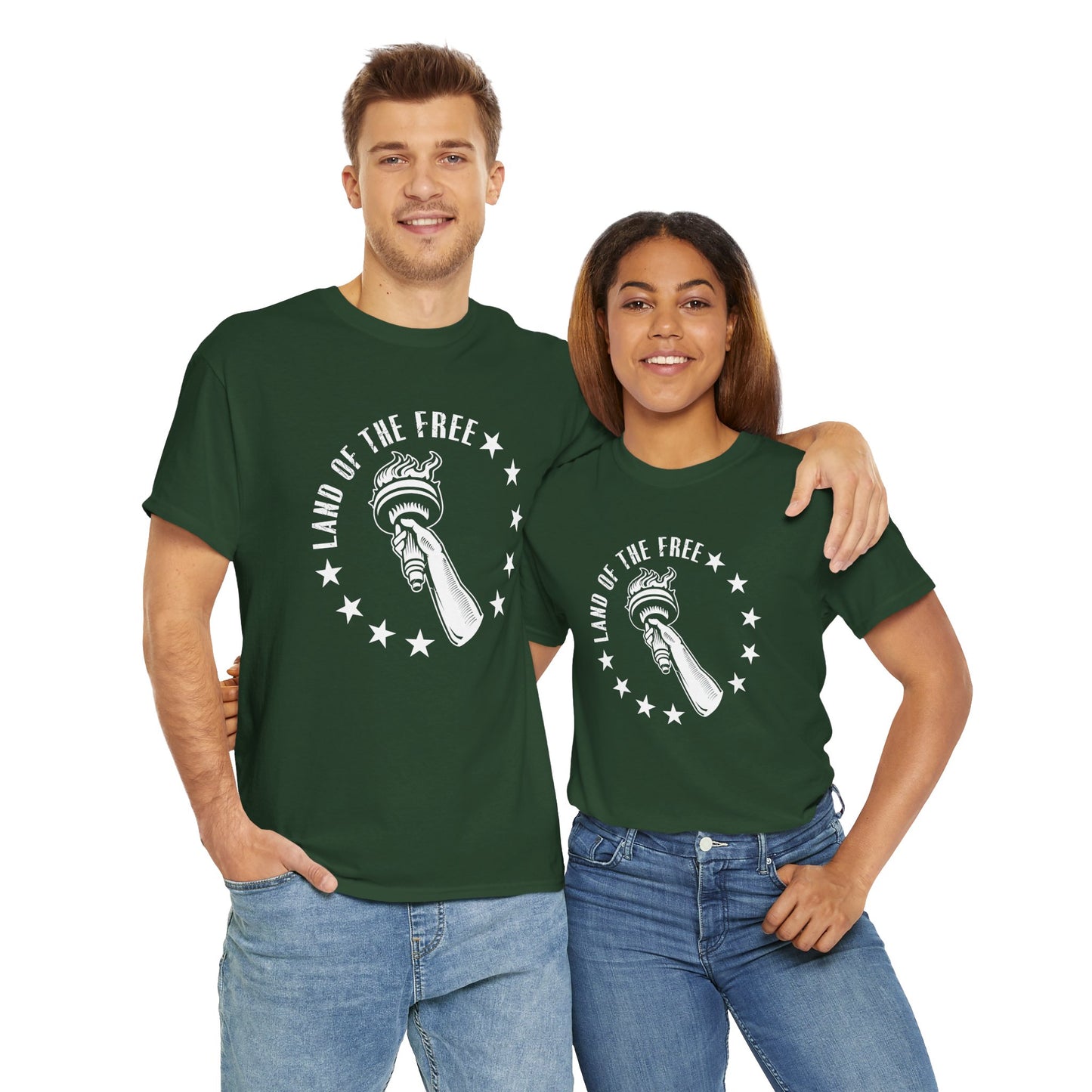 Land of the Free Unisex Heavy Cotton Tee