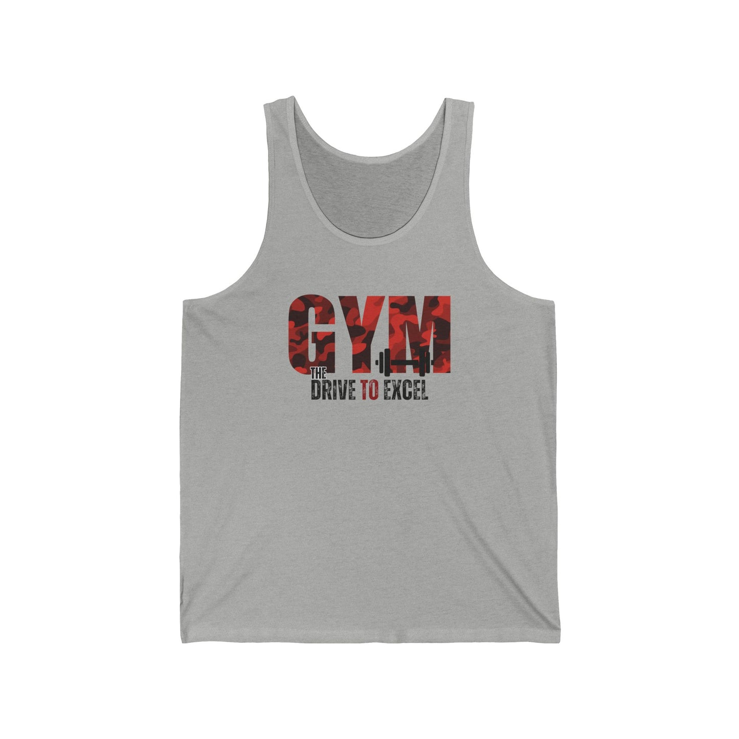 Gym The drive to excel / Unisex Jersey Tank