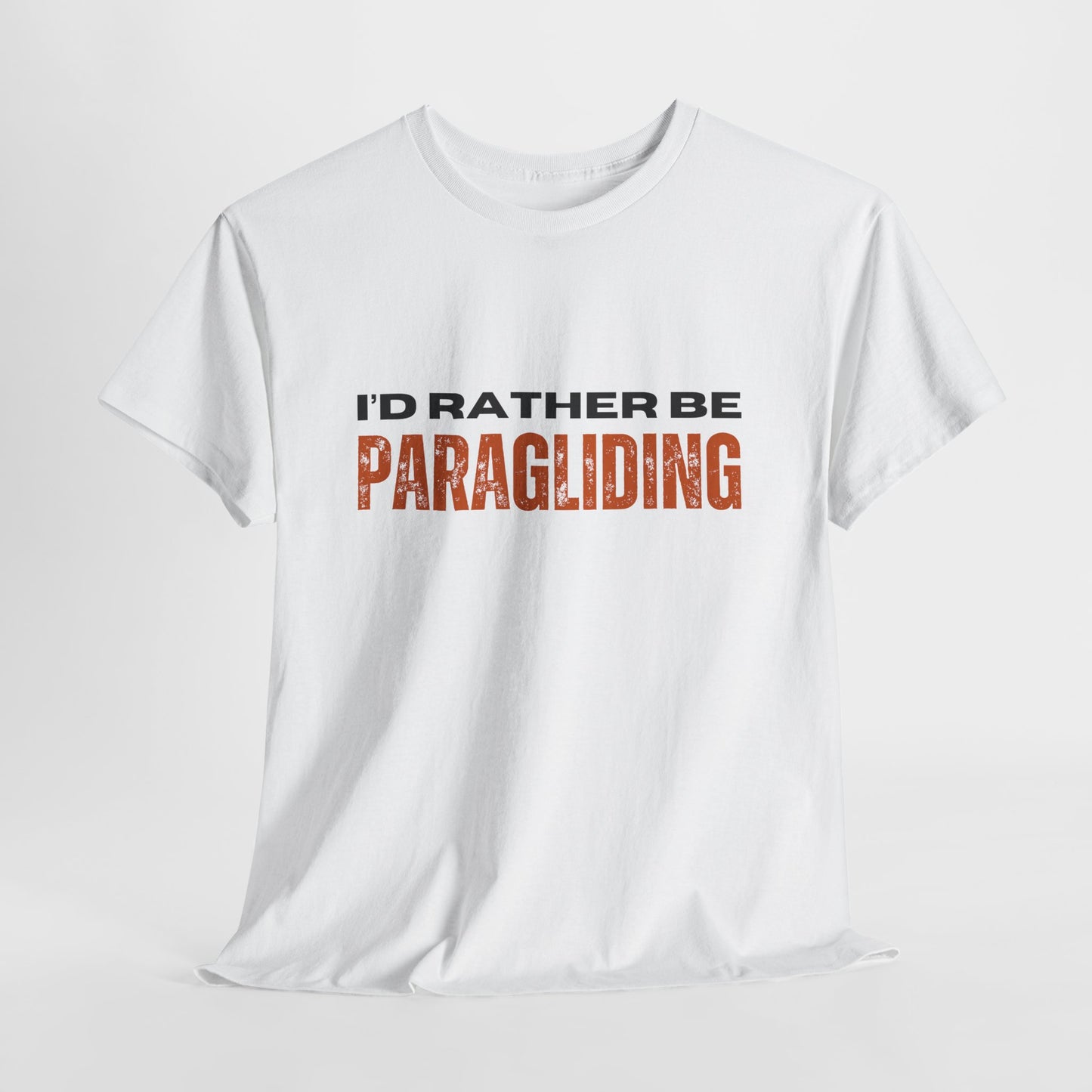 I'd Rather Be Paragliding Unisex Heavy Cotton Tee