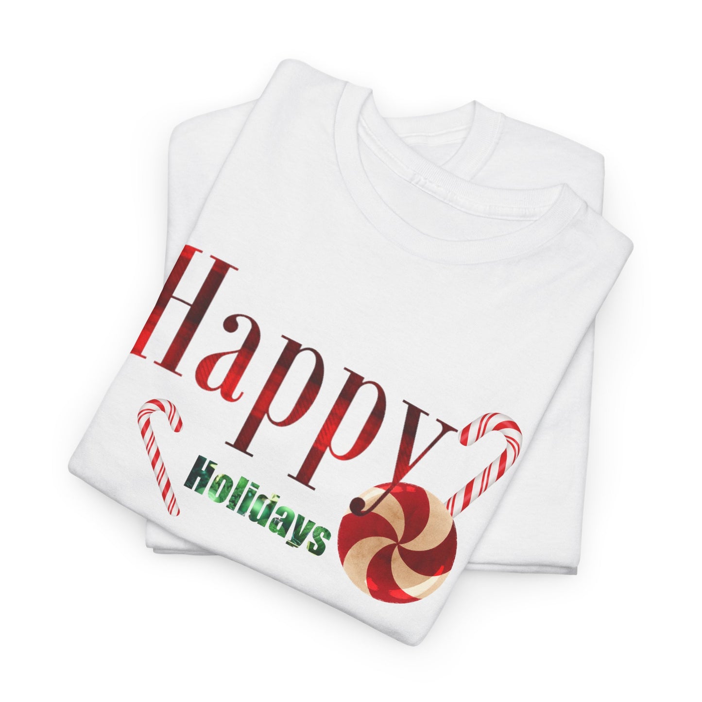 Happy Holidays Unisex Heavy Cotton Tee