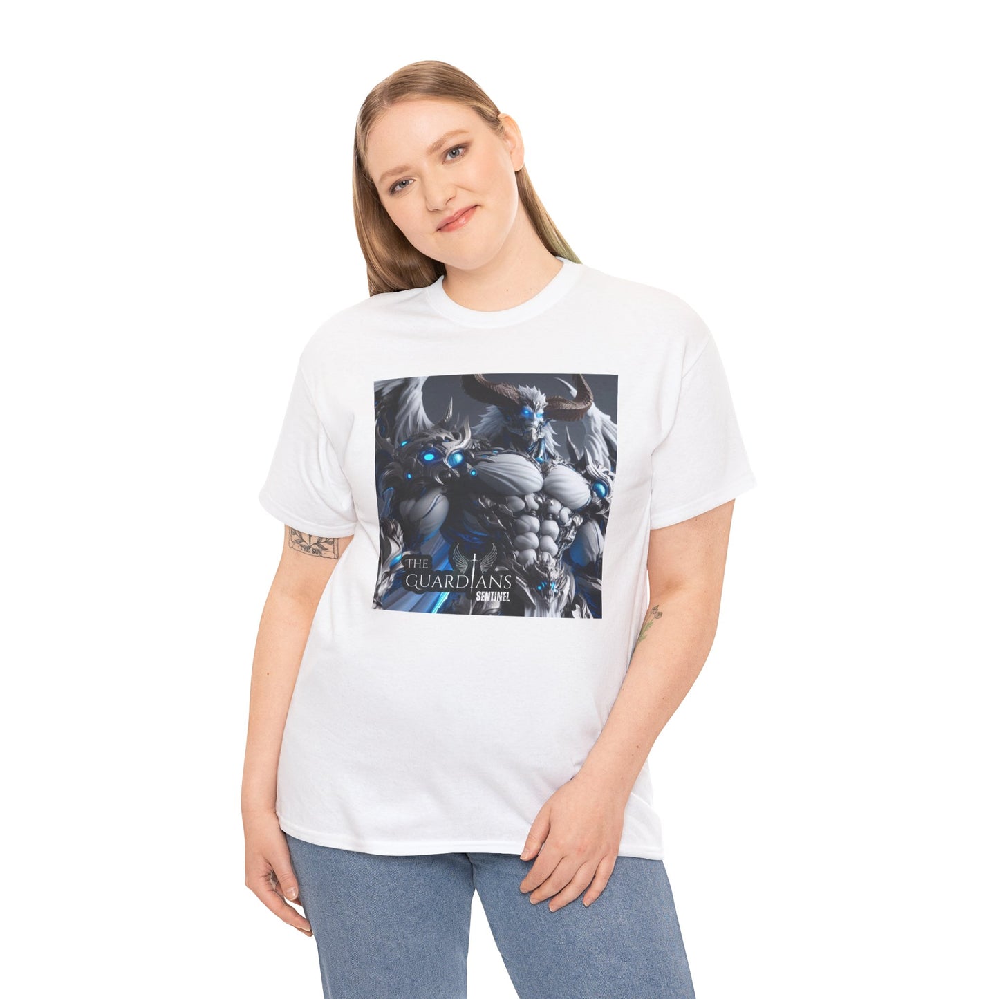 The Guardians Sentinel / Elite Unisex Heavy Cotton Tee (Made with AI)