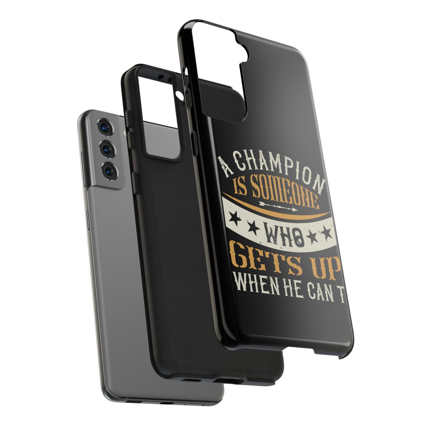 A champion is someone who gets up when he can't (Boxing)  / Tough Phone Cases