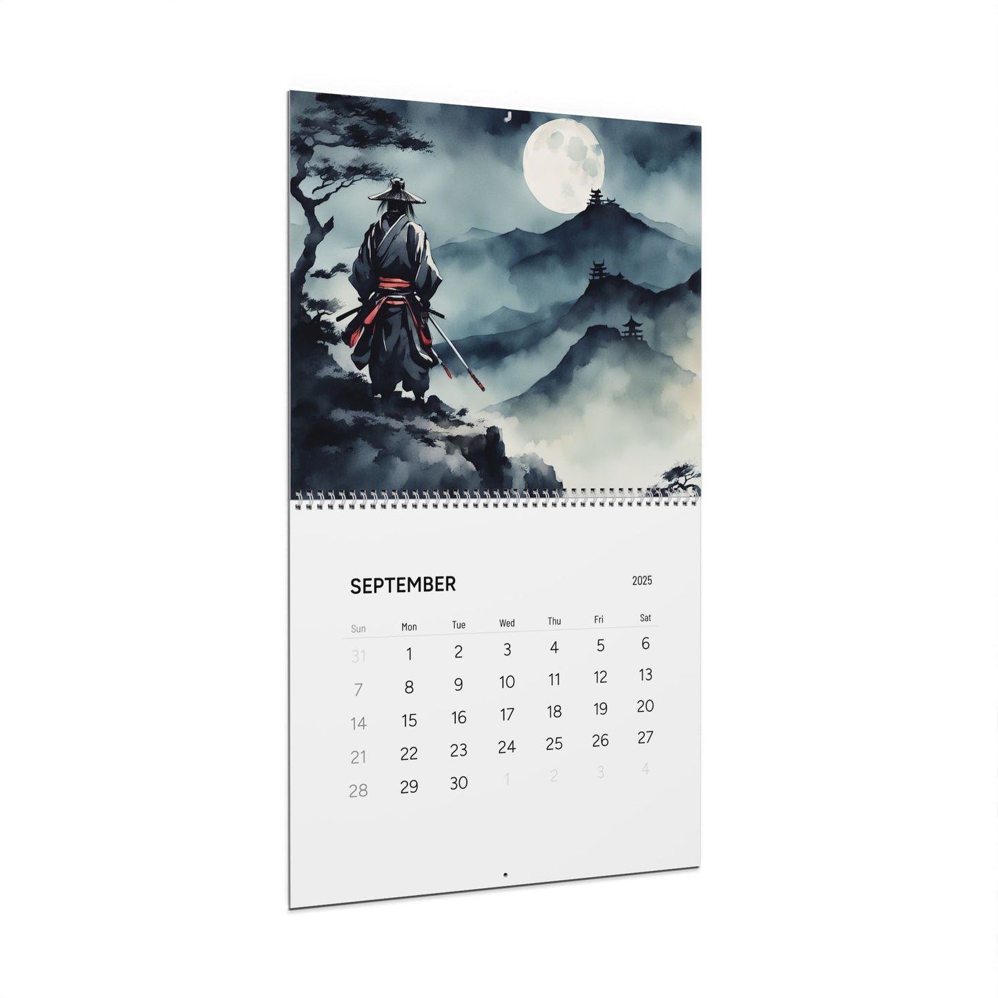 Samurai Calendar (AI creations) / Wall Calendars (2025)