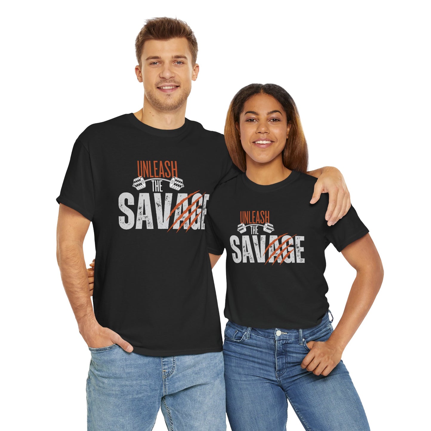 Unleash the Savage Unisex Heavy Cotton Tee