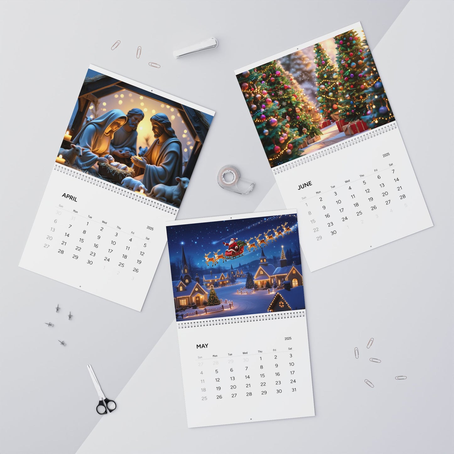 Christmas Calendar 2025 (AI Creations) / Wall Calendars (2025)