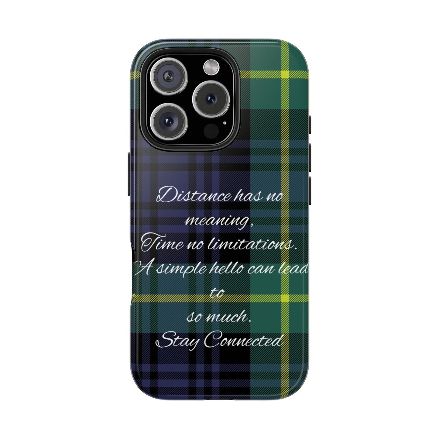 Green plaid version / Tough Phone Cases