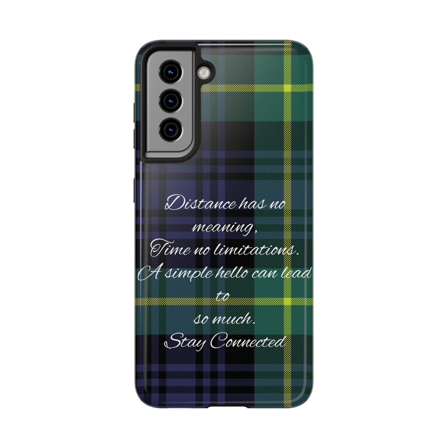 Green plaid version / Tough Phone Cases