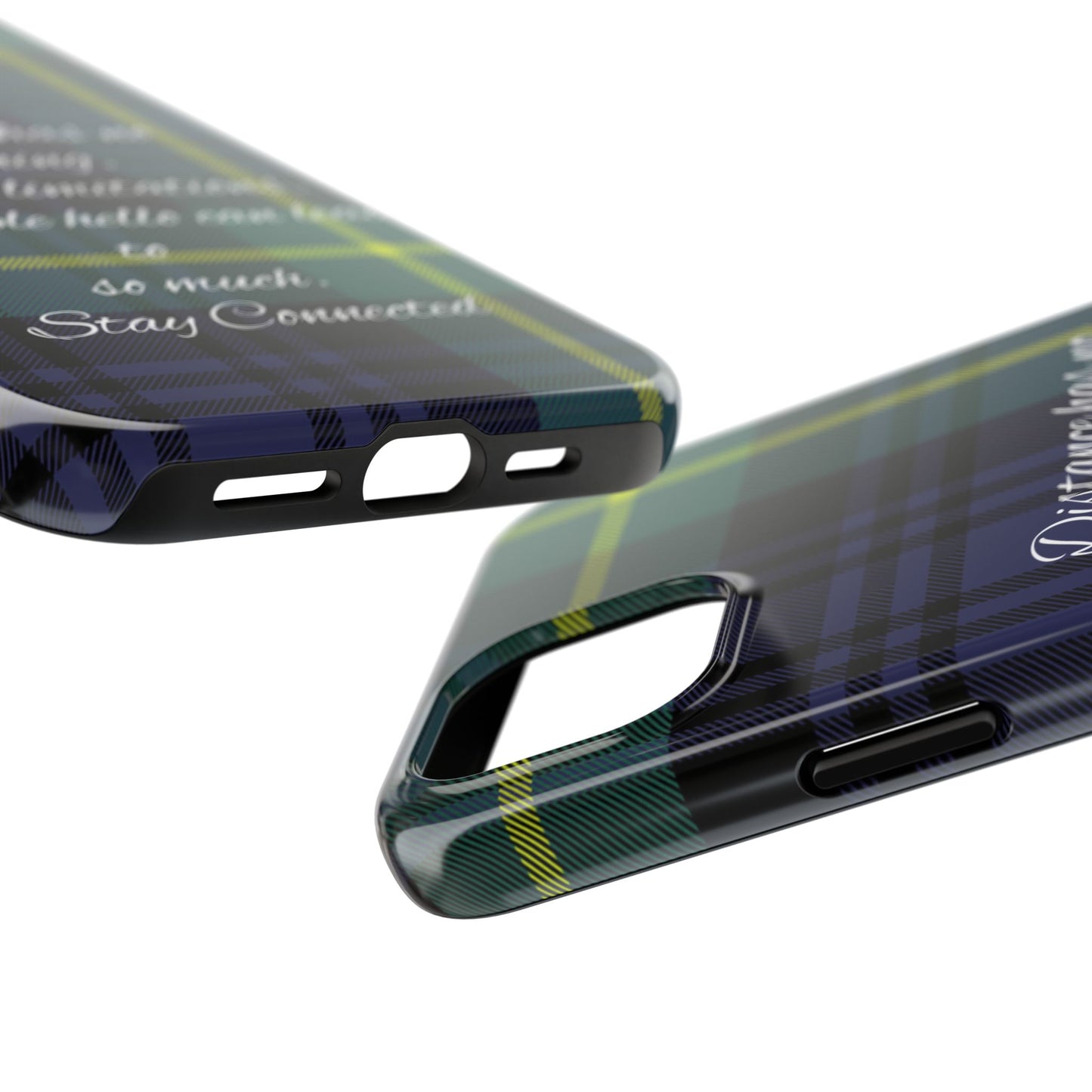 Green plaid version / Tough Phone Cases