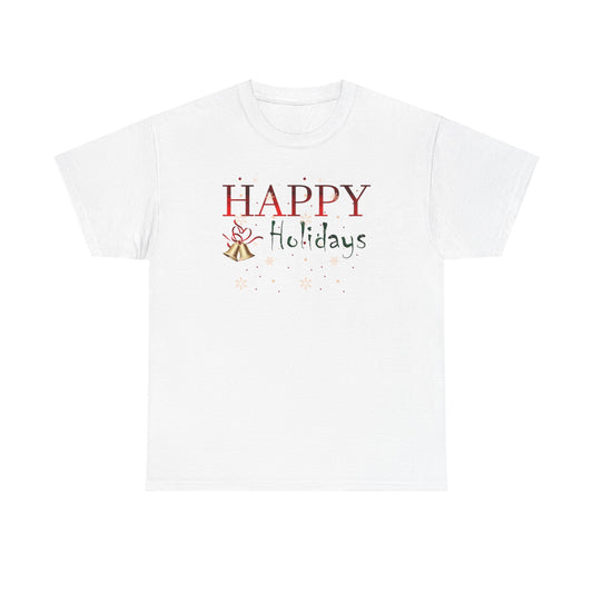 Happy Holidays Unisex Heavy Cotton Tee