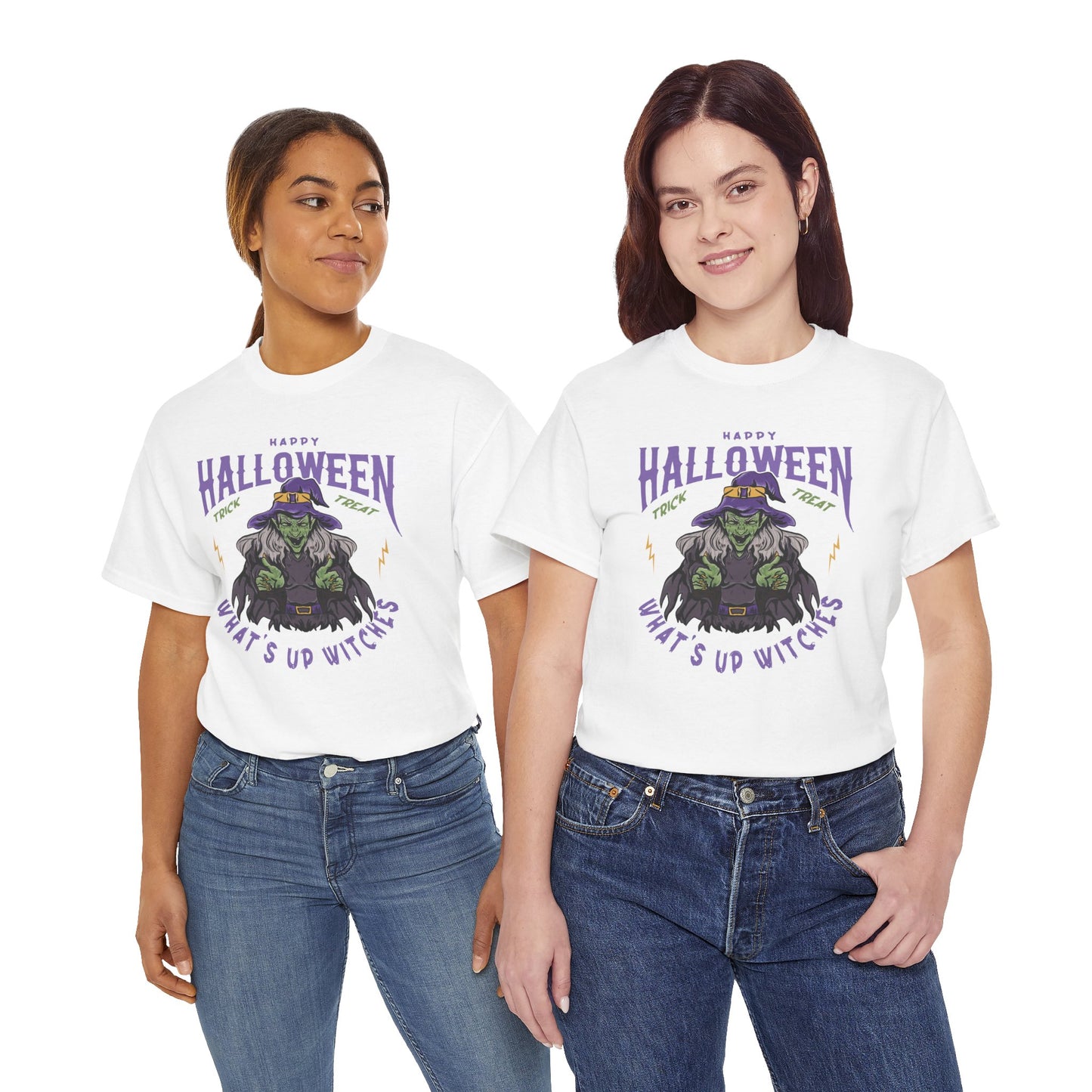 What's up Witches / Halloween Unisex Heavy Cotton Tee