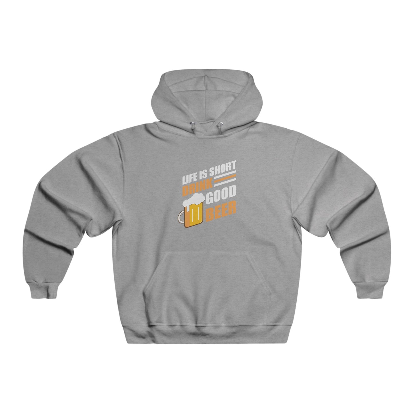 Life is short, drink good beer / Men's NUBLEND® Hooded Sweatshirt