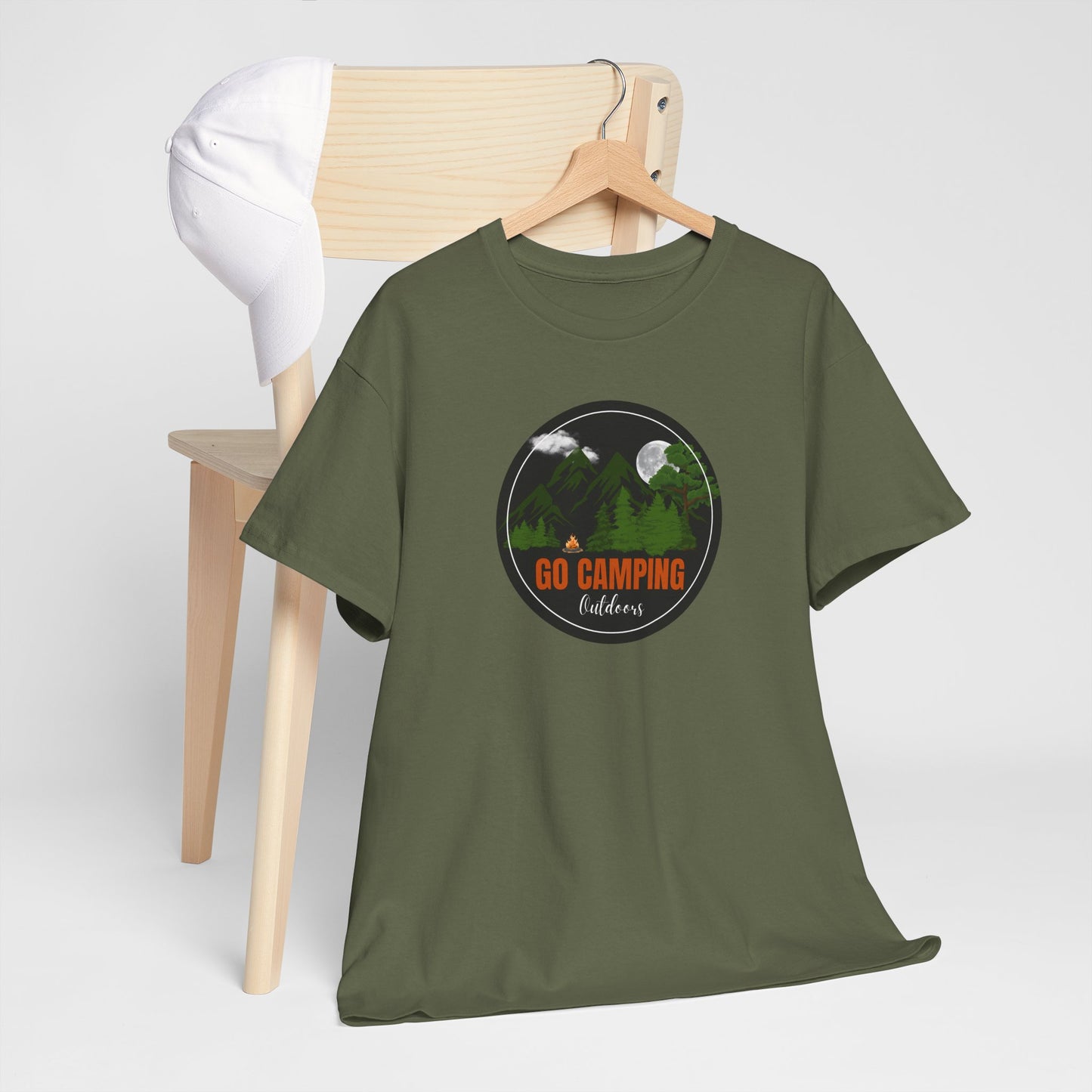 Go Camping Outdoors Unisex Heavy Cotton Tee