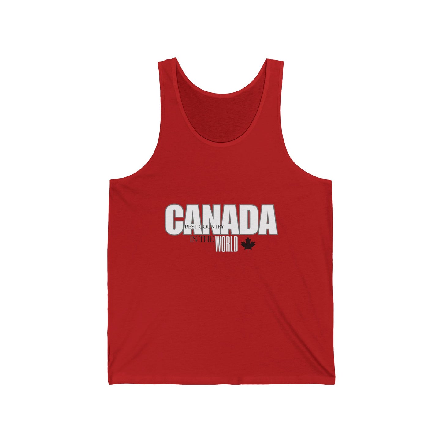 Canada (Best country in the world) / Unisex Jersey Tank