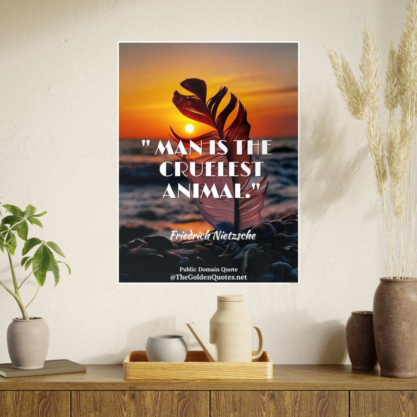 Man is the cruelest animal / Photo Art Paper Posters
