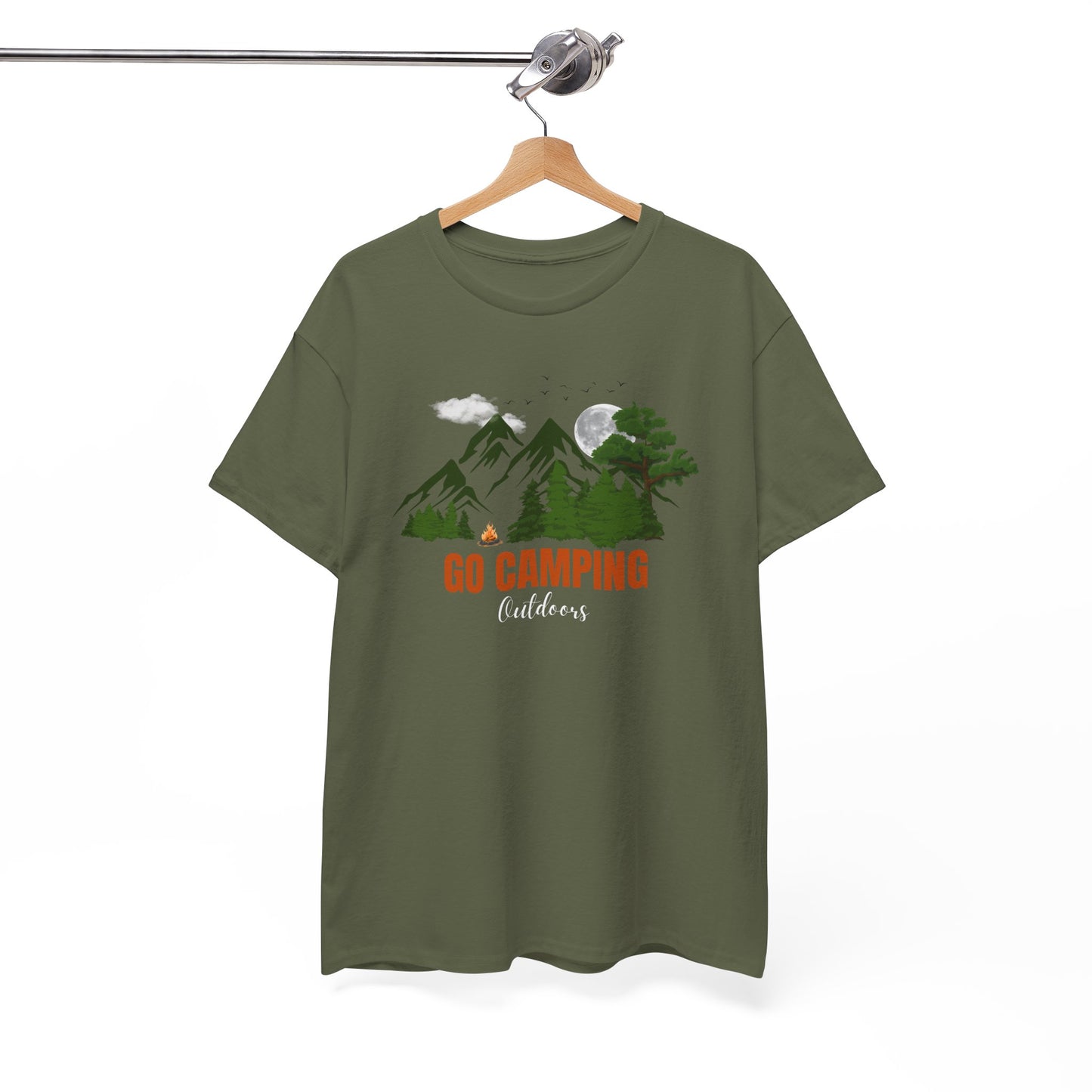 Go Camping Outdoors Unisex Heavy Cotton Tee