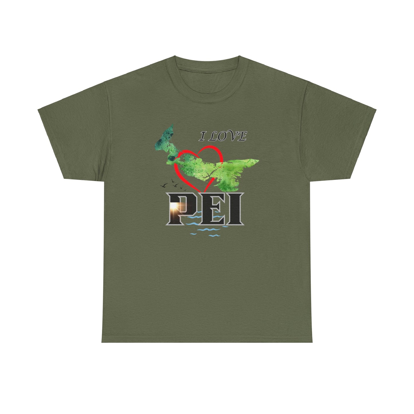 I Love PEI / Canada Unisex Heavy Cotton Tee