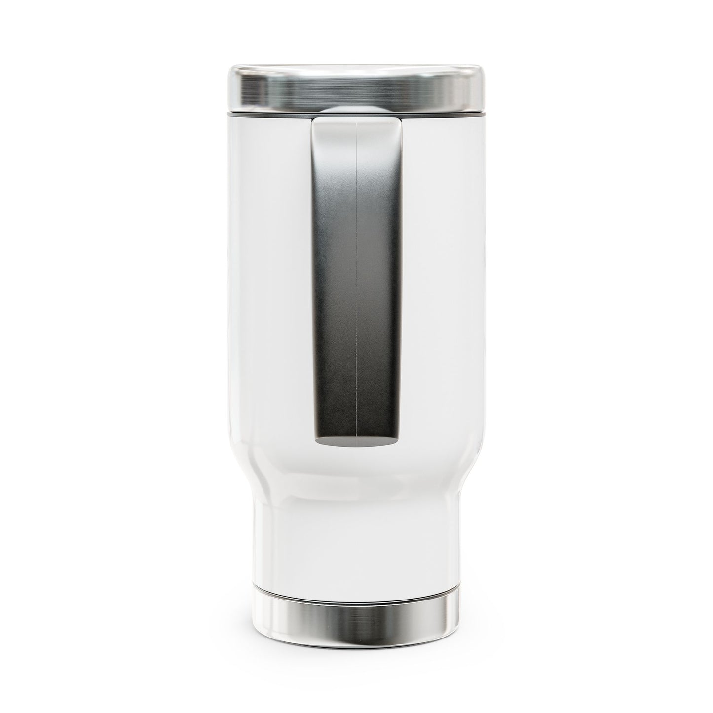 Bodybuilder / Iron Therapy / Stainless Steel Travel Mug with Handle, 14oz