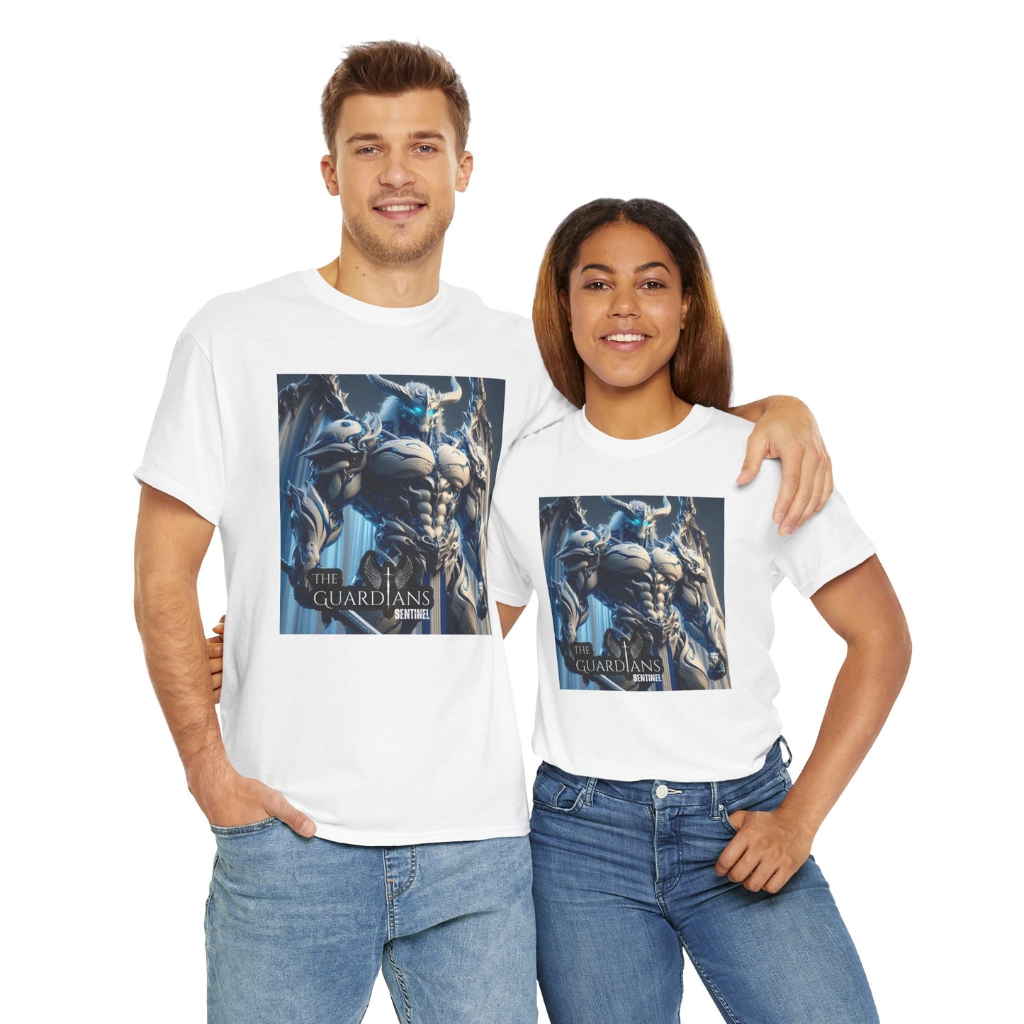 The Guardians Sentinel / Elite Unisex Heavy Cotton Tee (Made with AI)