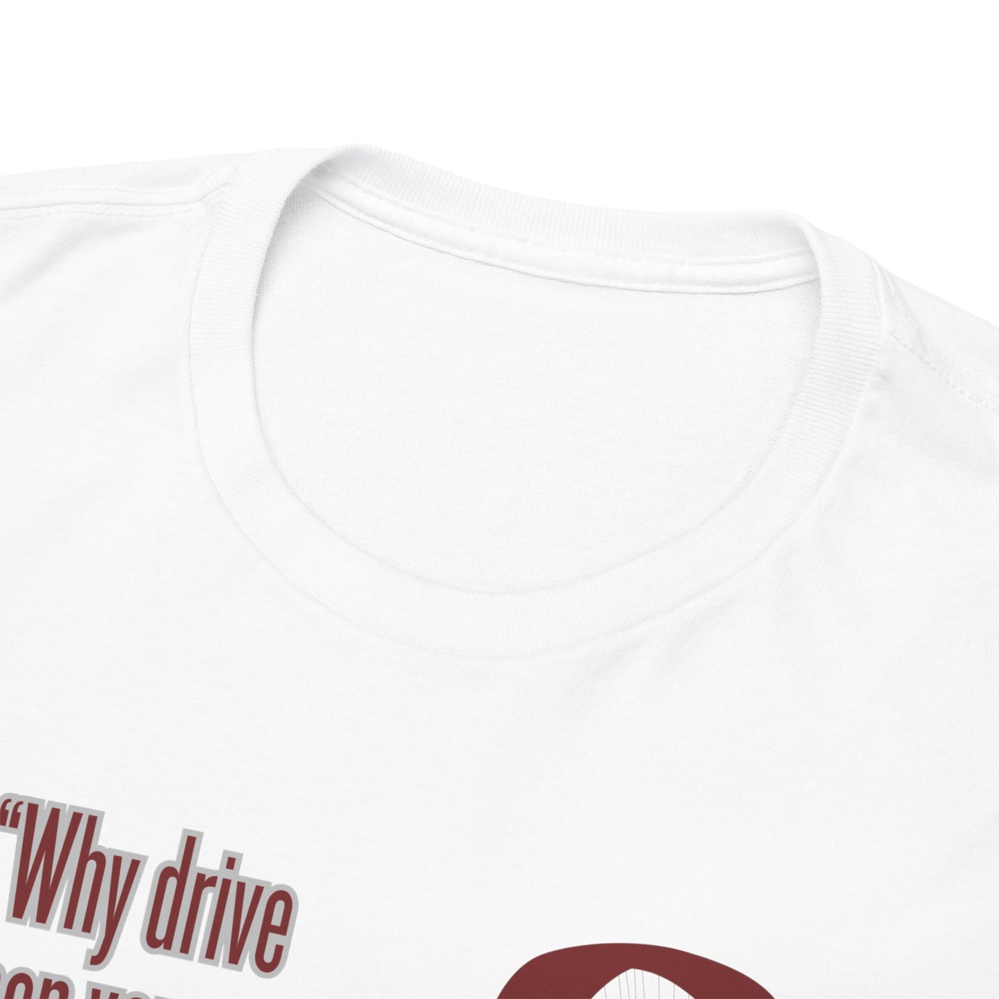 Why drive when you can fly / paramotor Unisex Heavy Cotton Tee