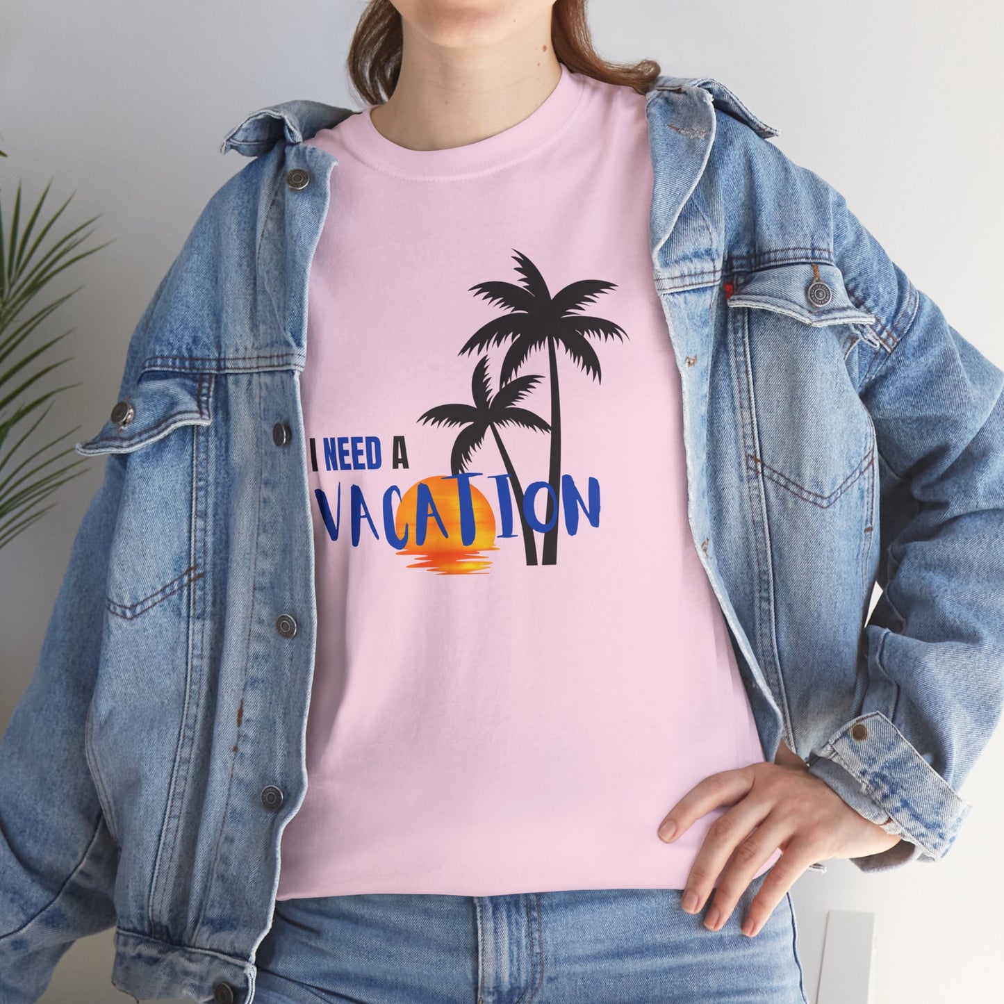 I Need a Vacation Unisex Heavy Cotton Tee