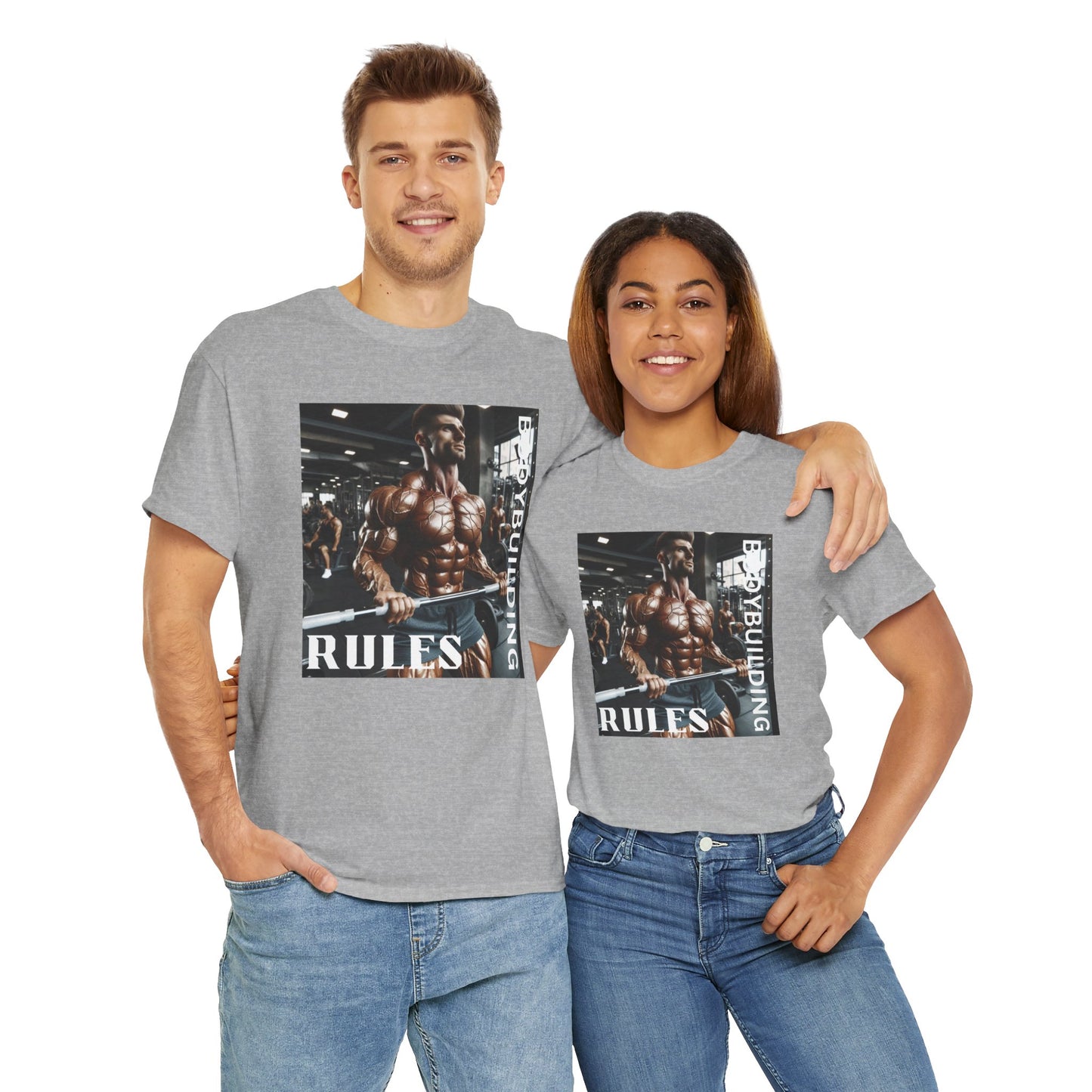 Bodybuilding Rules Unisex Heavy Cotton Tee