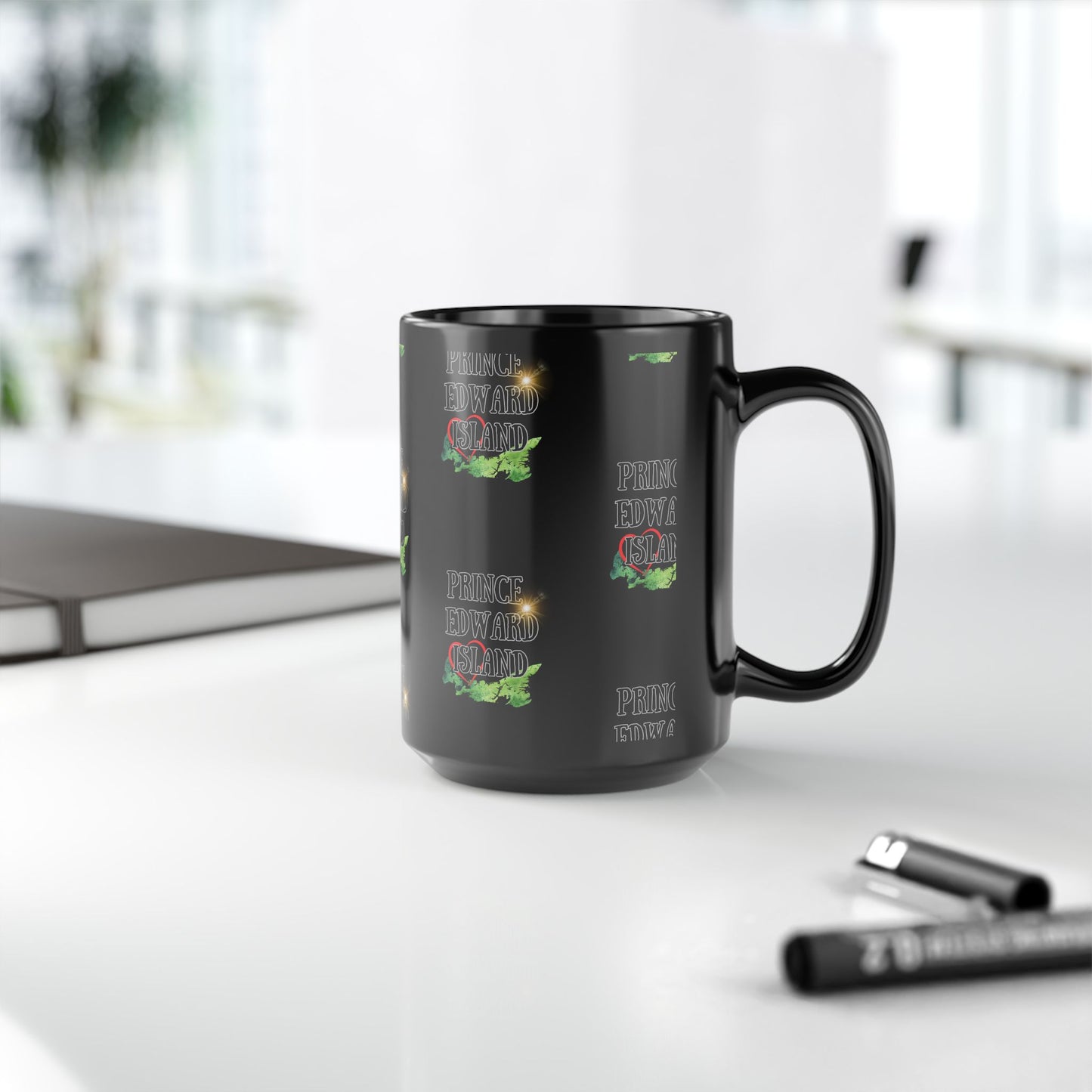 Prince Edward Island / Black Mug, 15oz