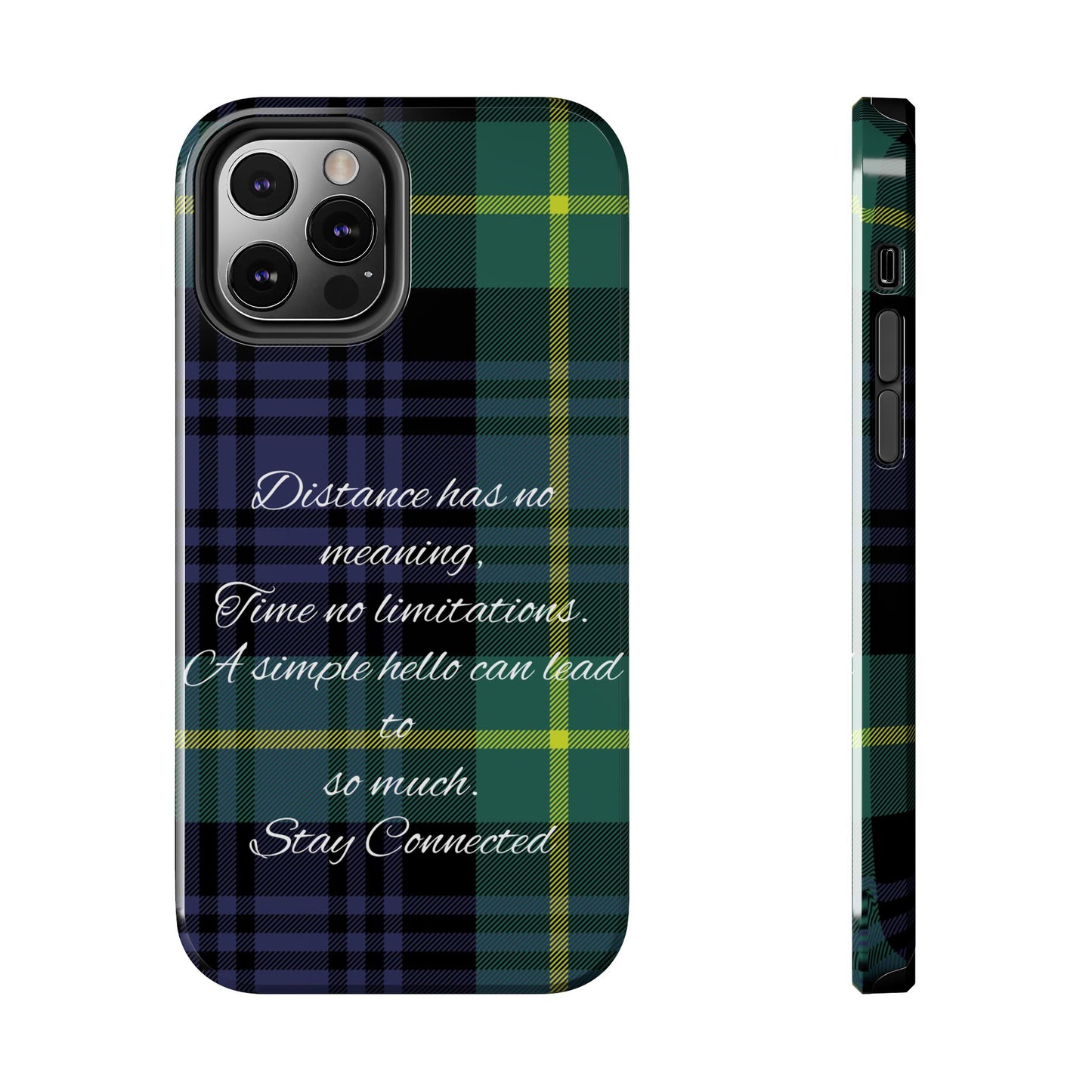 Green plaid version / Tough Phone Cases