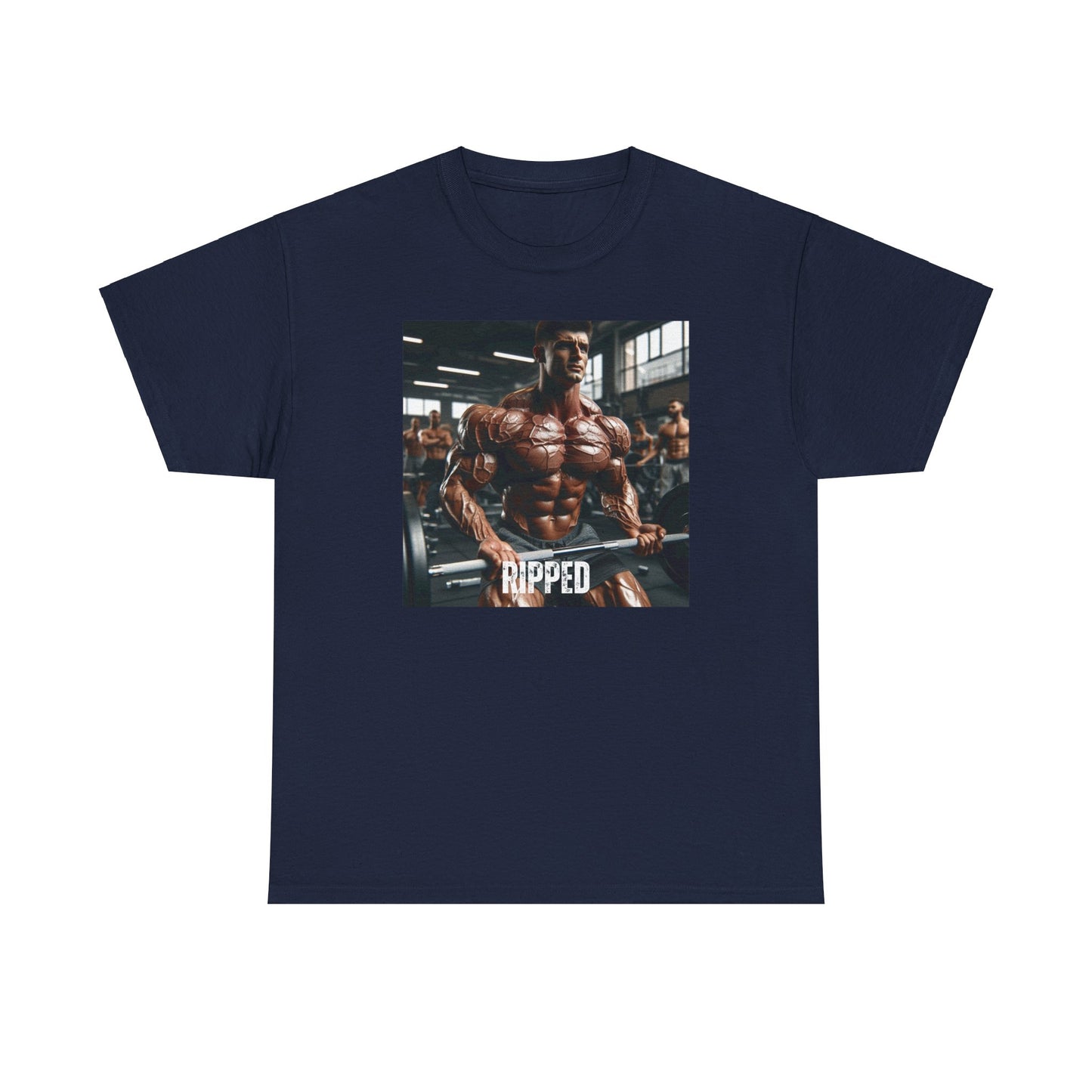 "Ripped" bodybuilding design Unisex Heavy Cotton Tee