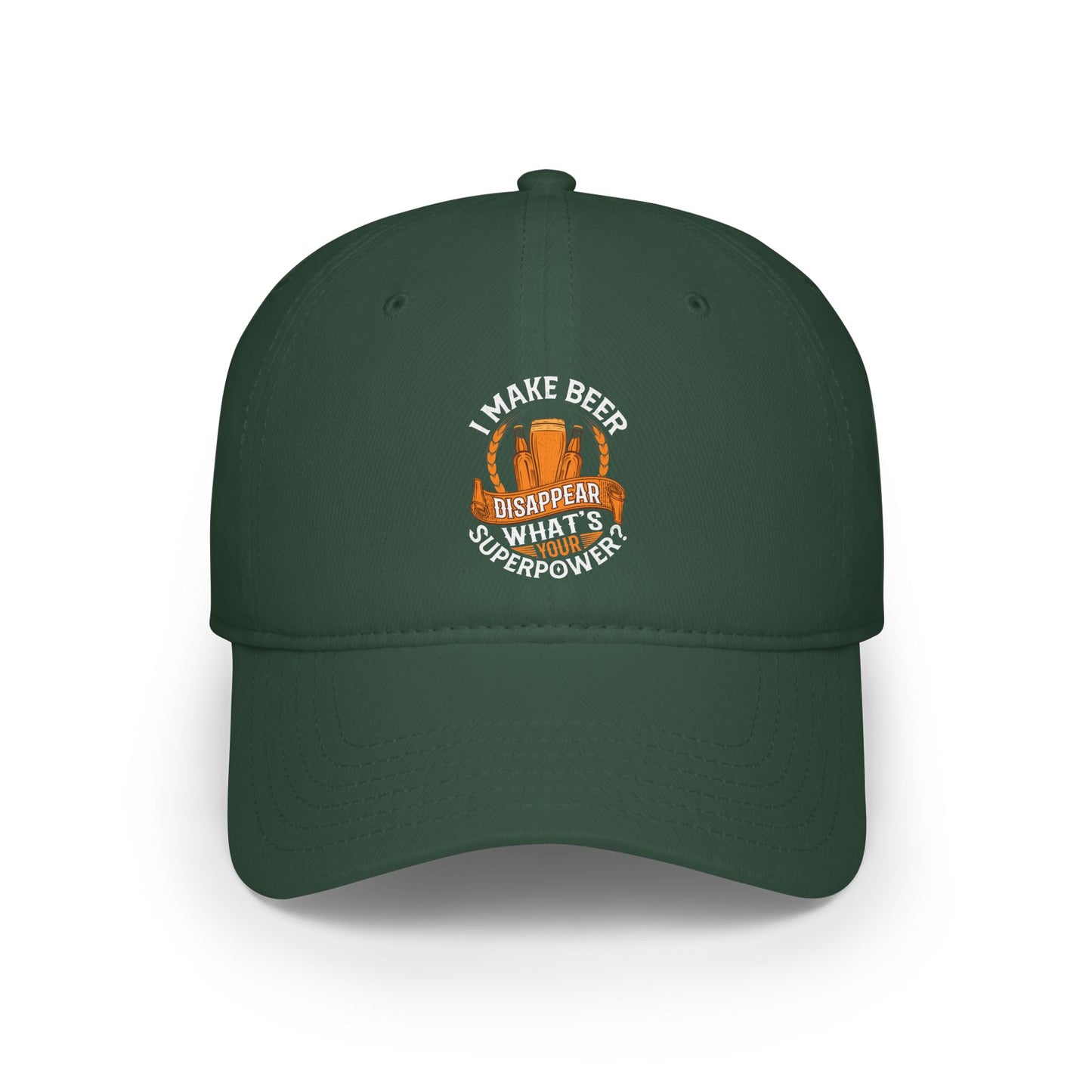 I make beer disappear / Low Profile Baseball Cap