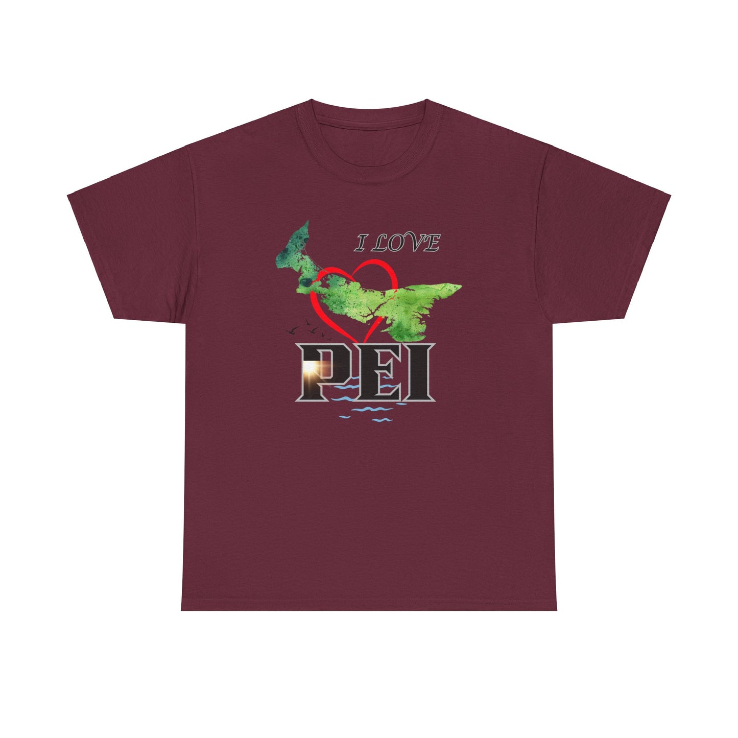 I Love PEI / Canada Unisex Heavy Cotton Tee