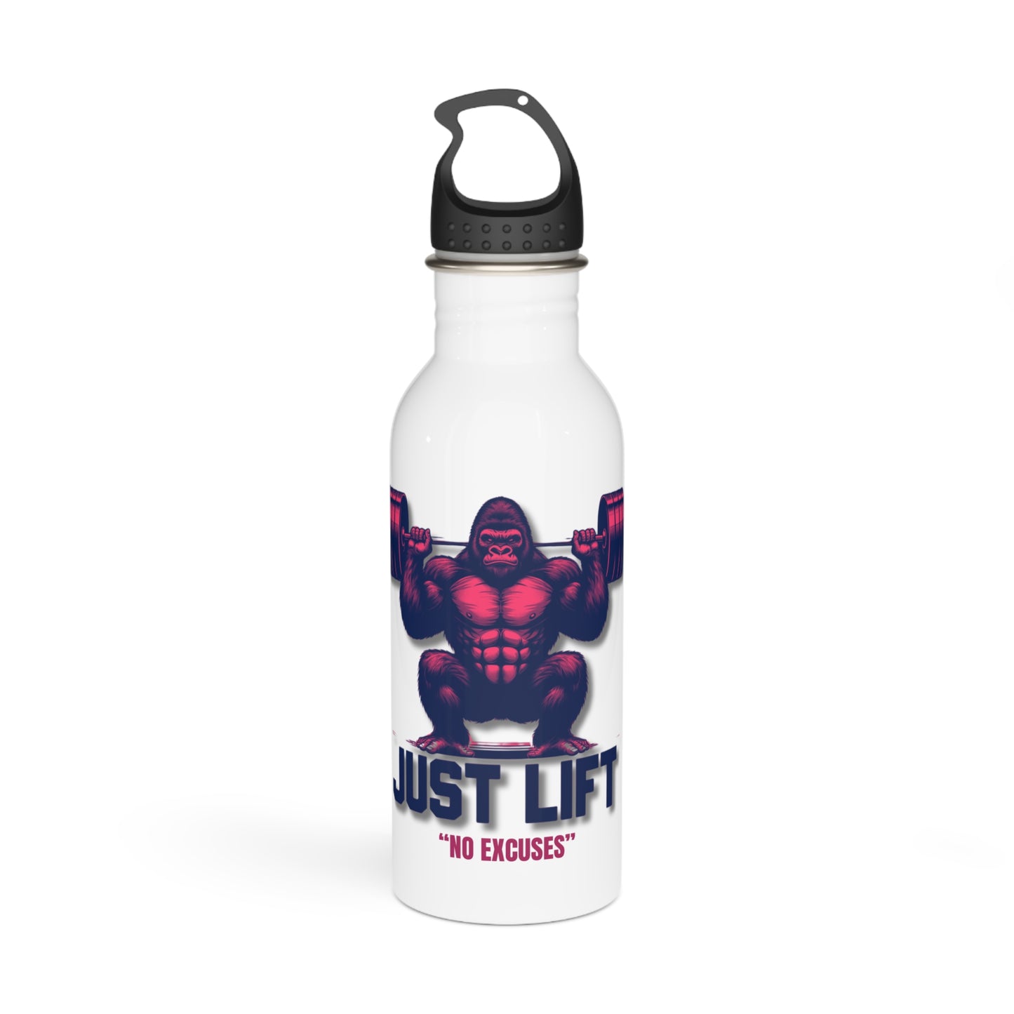 Just Lift No Excuses (AI) / Stainless Steel Water Bottle