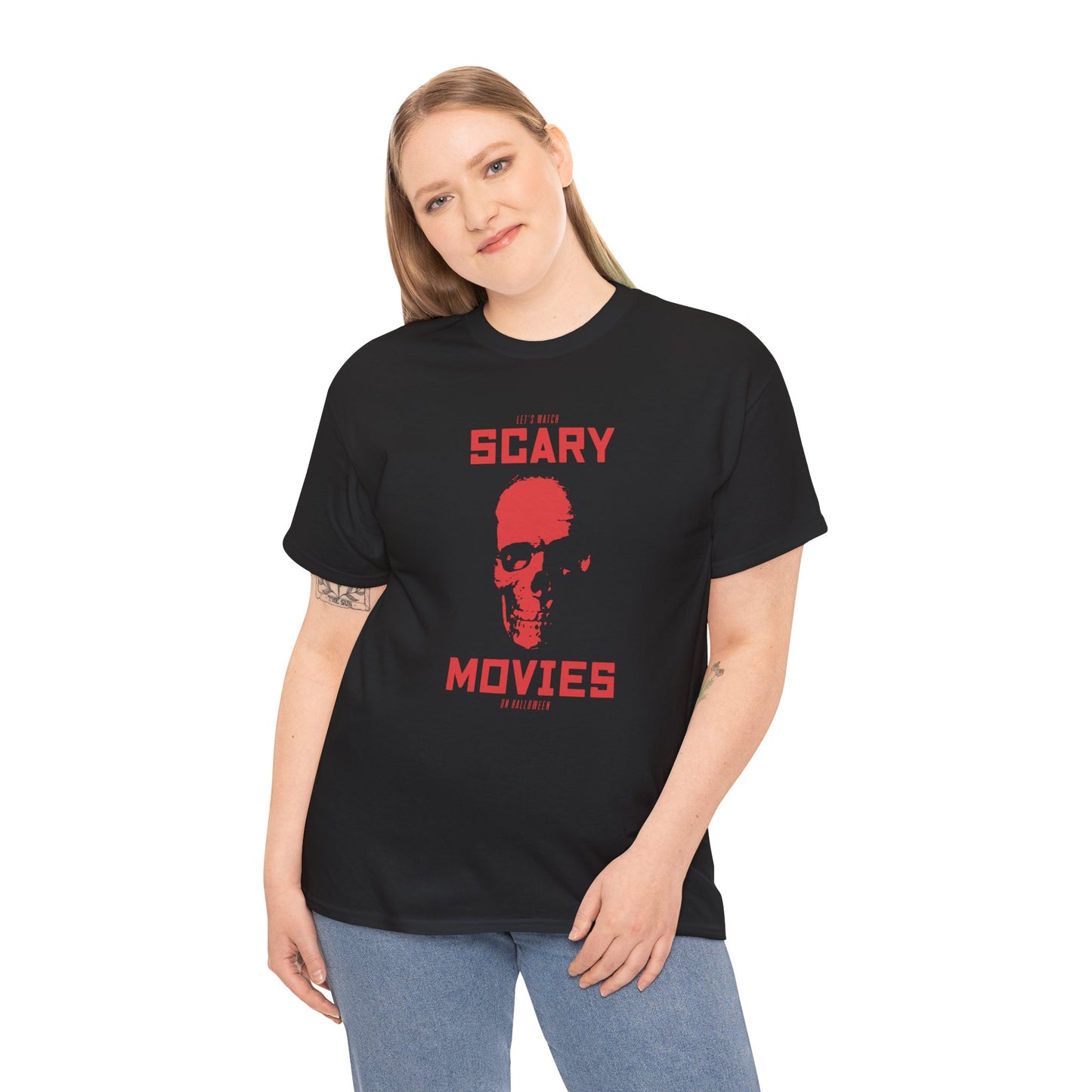 Scary movies / Halloween Unisex Heavy Cotton Tee